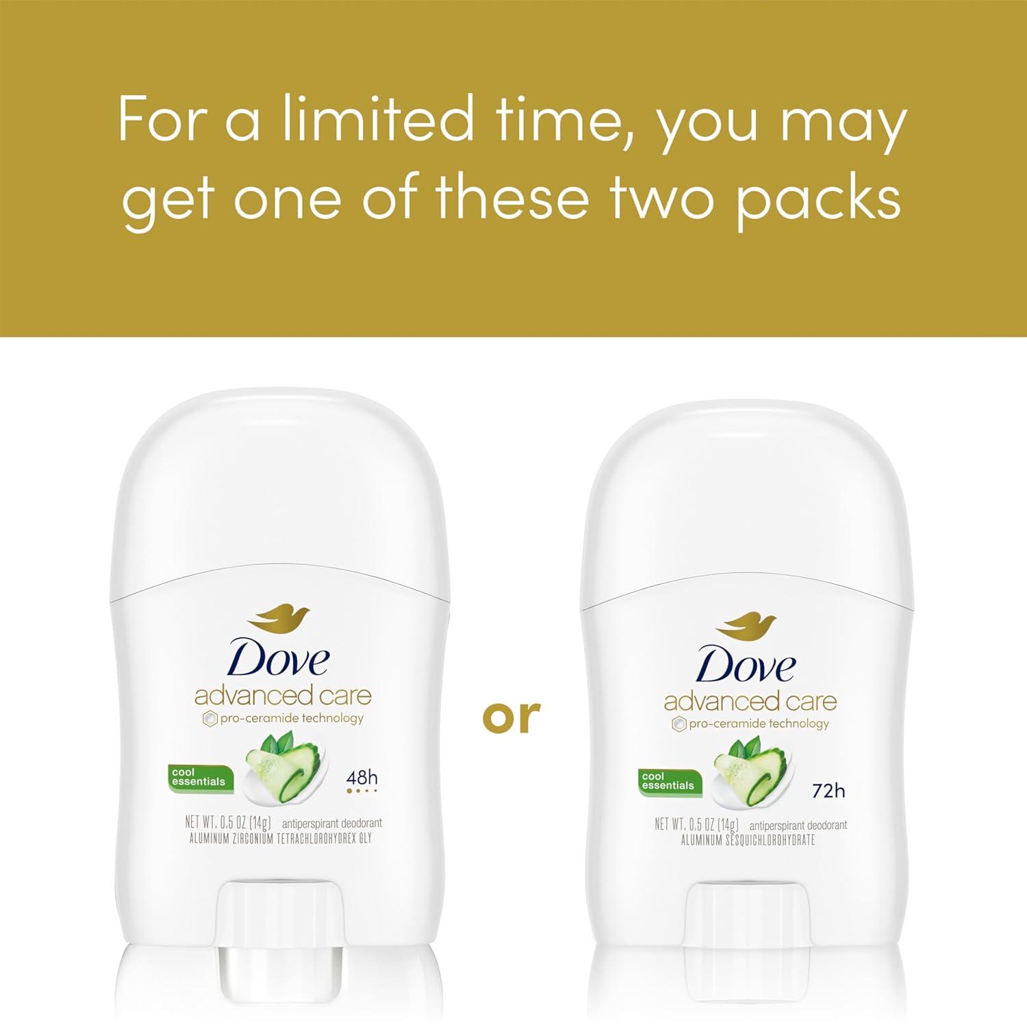 imageDove Advanced Care Antiperspirant Deodorant Stick 36 Ct Cool Essentials for helping your skinbarrier repair after shaving 72h odor control and allday sweatprotection with ProCeramide Technology 05ozCucumber Pear
