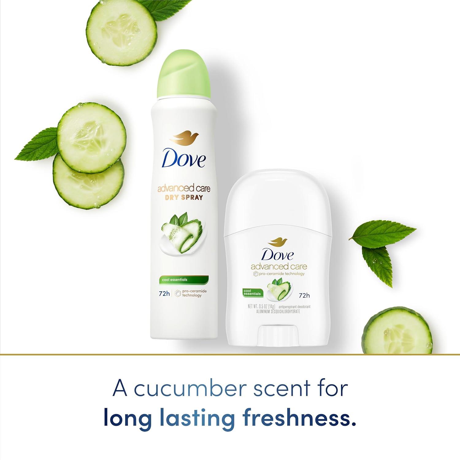 imageDove Advanced Care Antiperspirant Deodorant Stick 36 Ct Cool Essentials for helping your skinbarrier repair after shaving 72h odor control and allday sweatprotection with ProCeramide Technology 05ozCucumber Pear