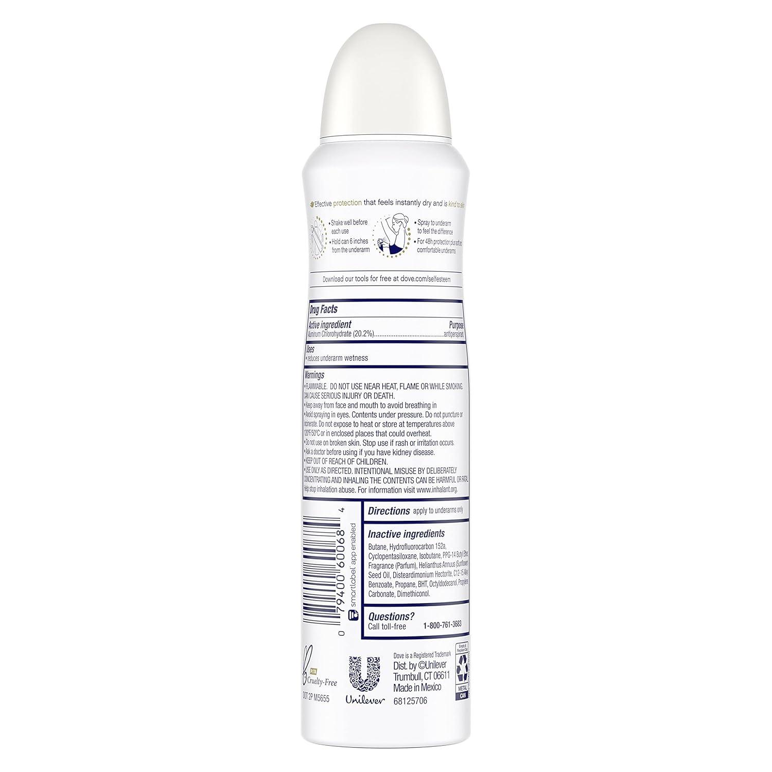imageDove Advanced Care Dry Spray Antiperspirant Deodorant Caring Coconut 3 Count For Women With 48 Hour Protection Soft And Comfortable Underarms 38 oz