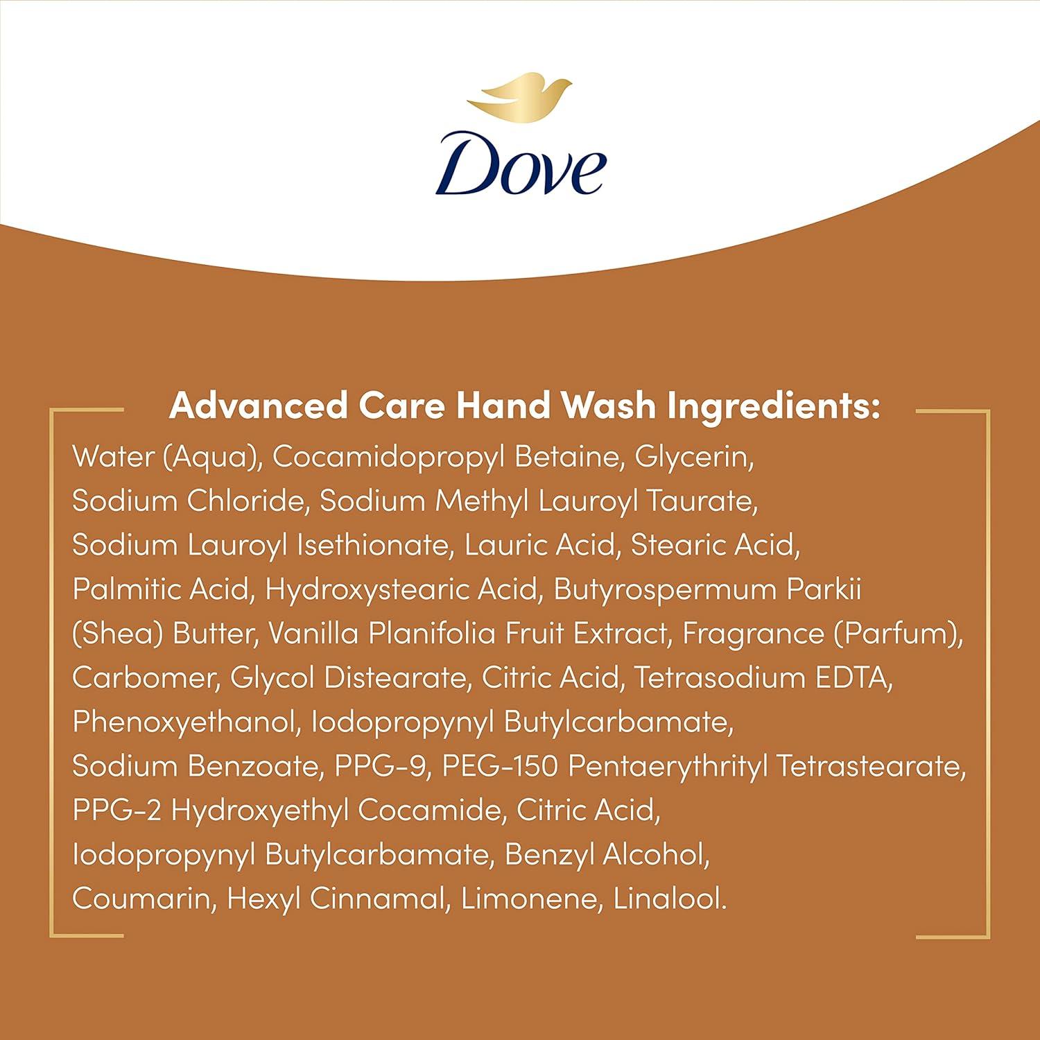 imageDove Advanced Care Hand Wash Refill Deep Moisture Value Size Pack of 3 34 oz Refill Bottles Moisturizing Liquid Hand Soap for Dry Skin1 Count Pack of 3