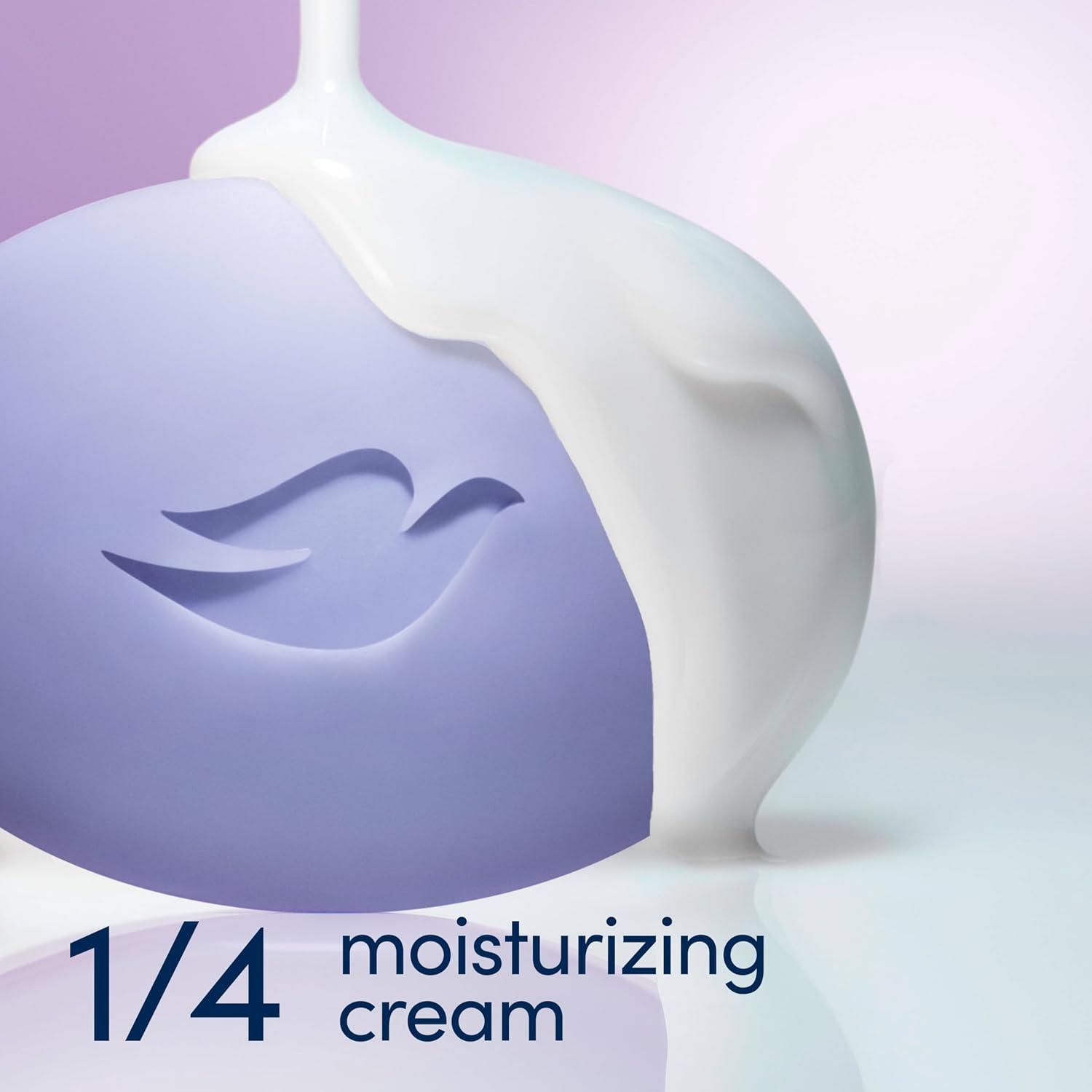 imageDove Beauty Bar Gentle Cleanser AntiStress Cream Bar Moisturizes To Calm Skin Gentle Bar Soap Cleanser Made With 14 Moisturizing Cream 6 pack