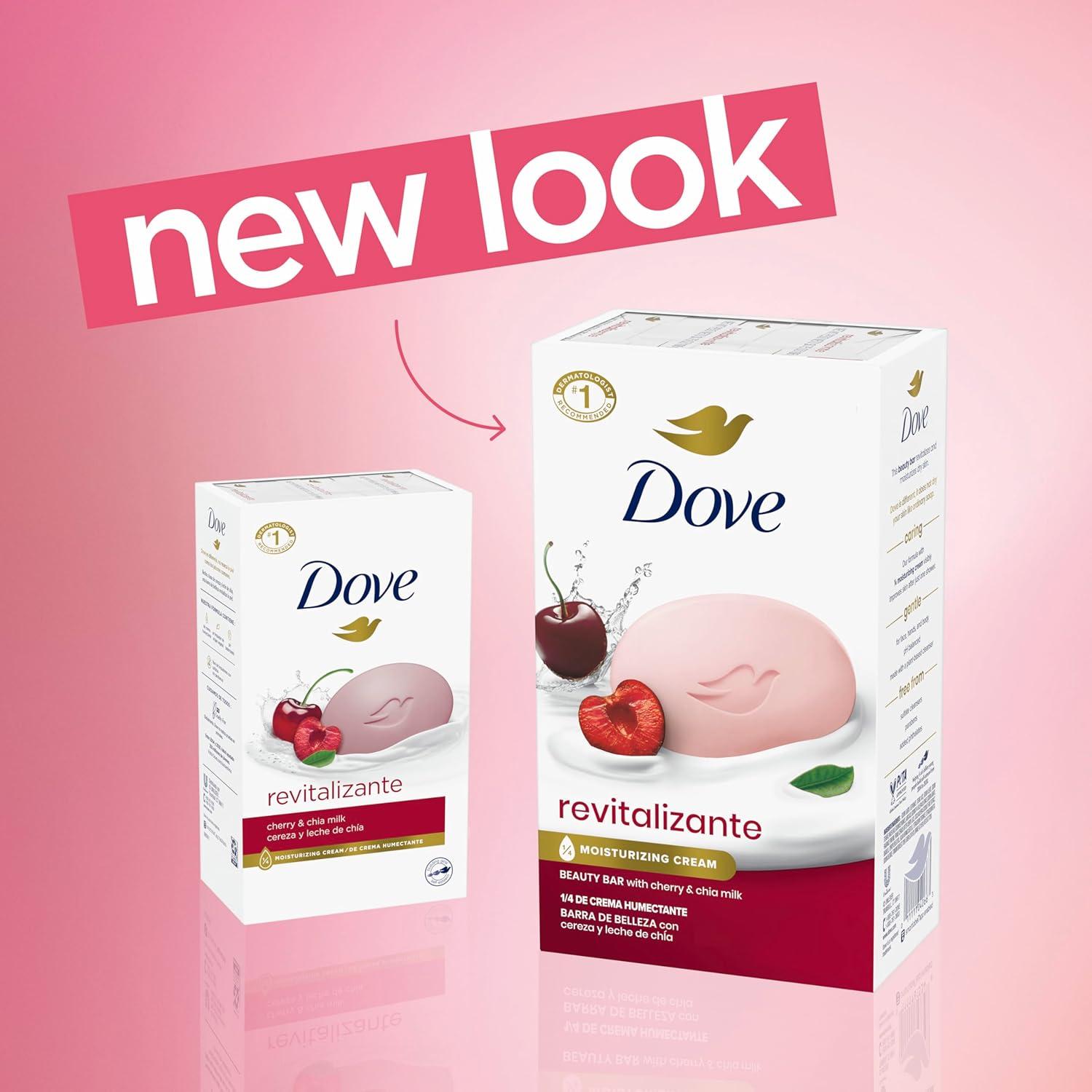 imageDove Beauty Bar Soap Rebalancing White Peach amp Rice Milk 6 Count for a Nourished and Moisturized Skin with Moisturizing Cream PlantBased Formula 375 ozCherry