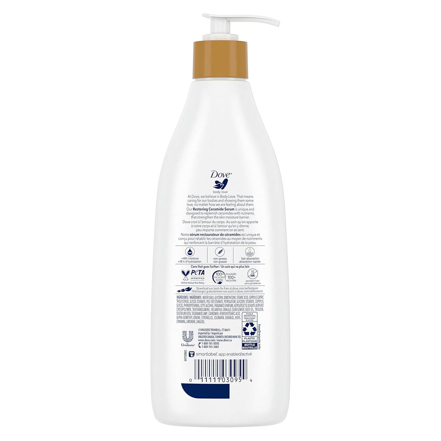 imageDove Body Love Body Lotion Restoring Care Pack of 3 for Reoccuring Dry Skin Visibly Improves Very Dry Skin 135 oz