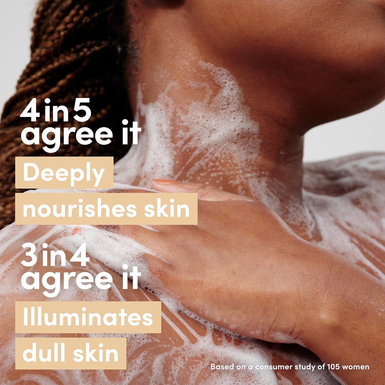 imageDove Body Wash Melanin Radiance Nourishes for restored radiance 5 proceramide serum with nourishing oil blend 185 oz185 Fl Oz Pack of 4