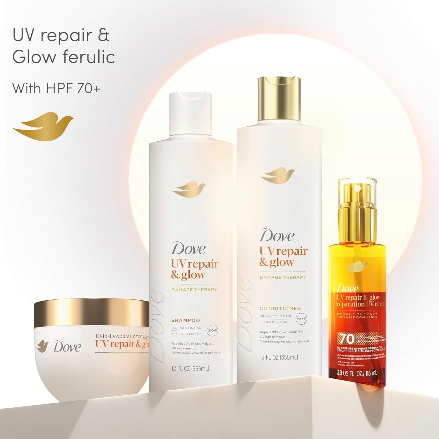 imageDove Damage Therapy Conditioner 1 ct UV Repair amp Glow Repairs 99 of UV hair damage with Ferulic Serum 12 oz