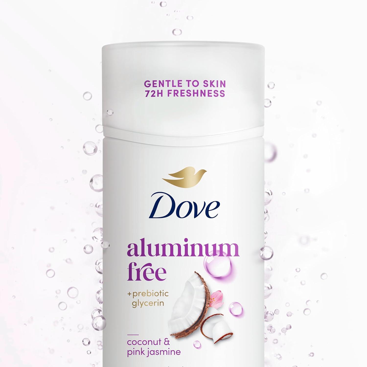 imageDove Deodorant Stick for 72 Hour Odor Protection Coconut amp Pink Jasmine Aluminum Free 24 ozCoconut Jasmine
