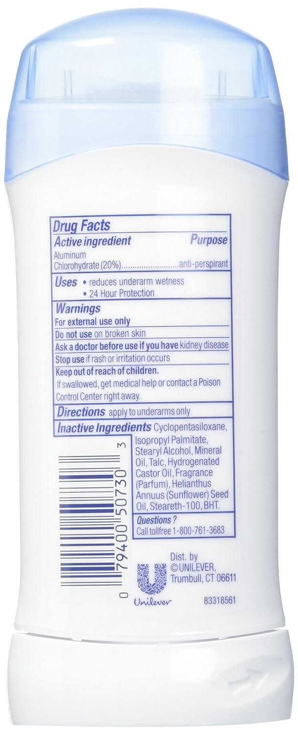 imageDove Invisible Solid Antiperspirant Deodorant Stick 2 Count Original Clean for Women For All Day Underarm Sweat amp Odor Protection 26 oz26 Ounce Pack of 3