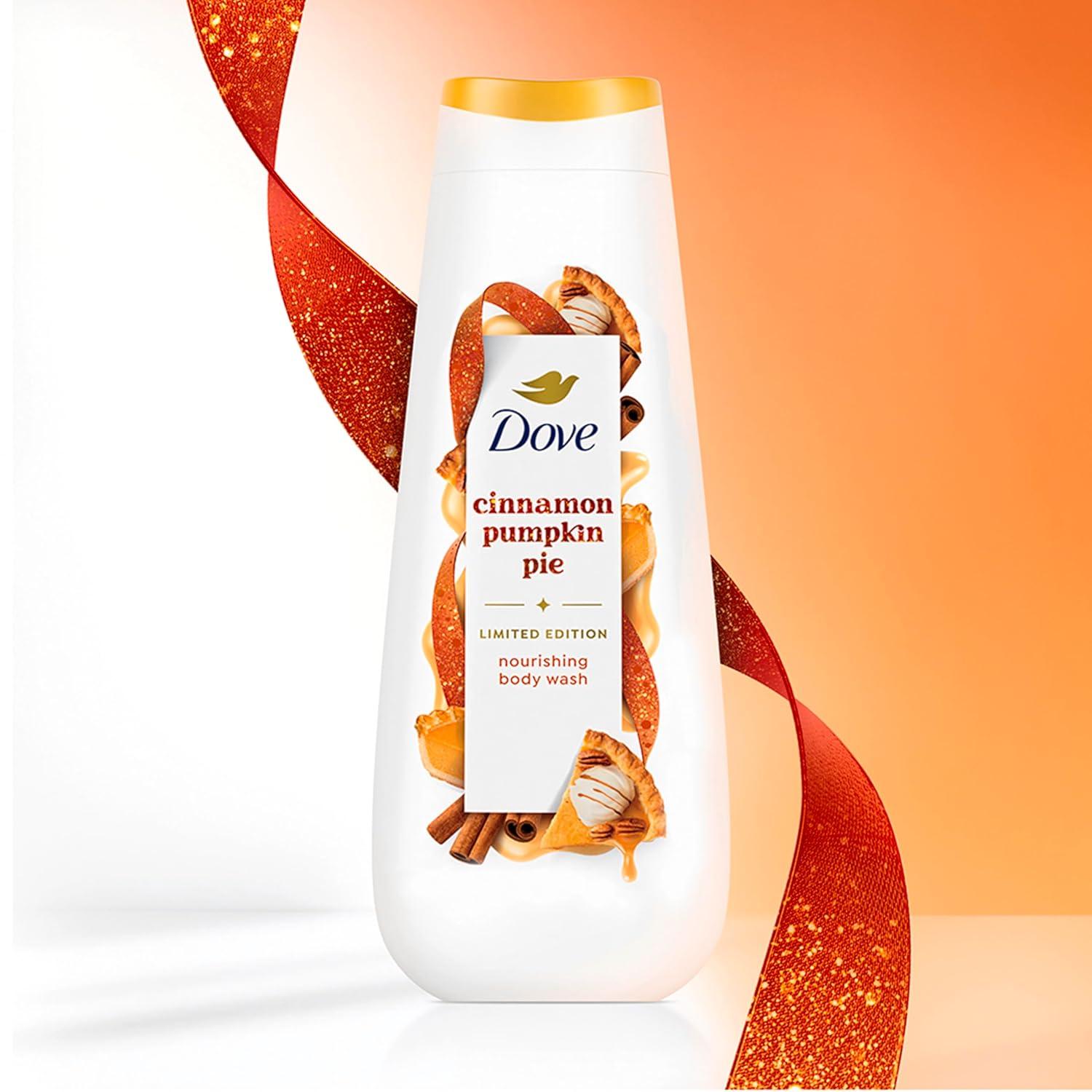 imageDove Limited Edition Holiday Treats Body Wash Cinnamon Pumpkin Pie for Deep Nourishment 20 ozPumpkin Pie