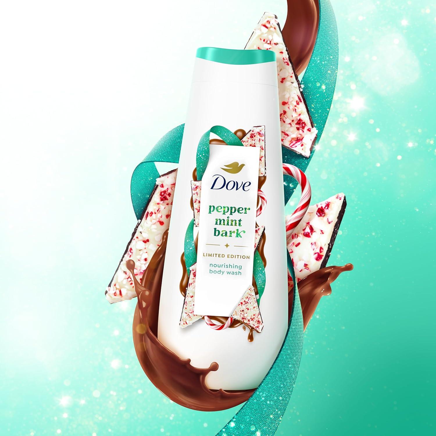 imageDove Limited Edition Holiday Treats Body Wash Peppermint Bark for Deep Nourishment 20 oz20 Fl Oz Pack of 1