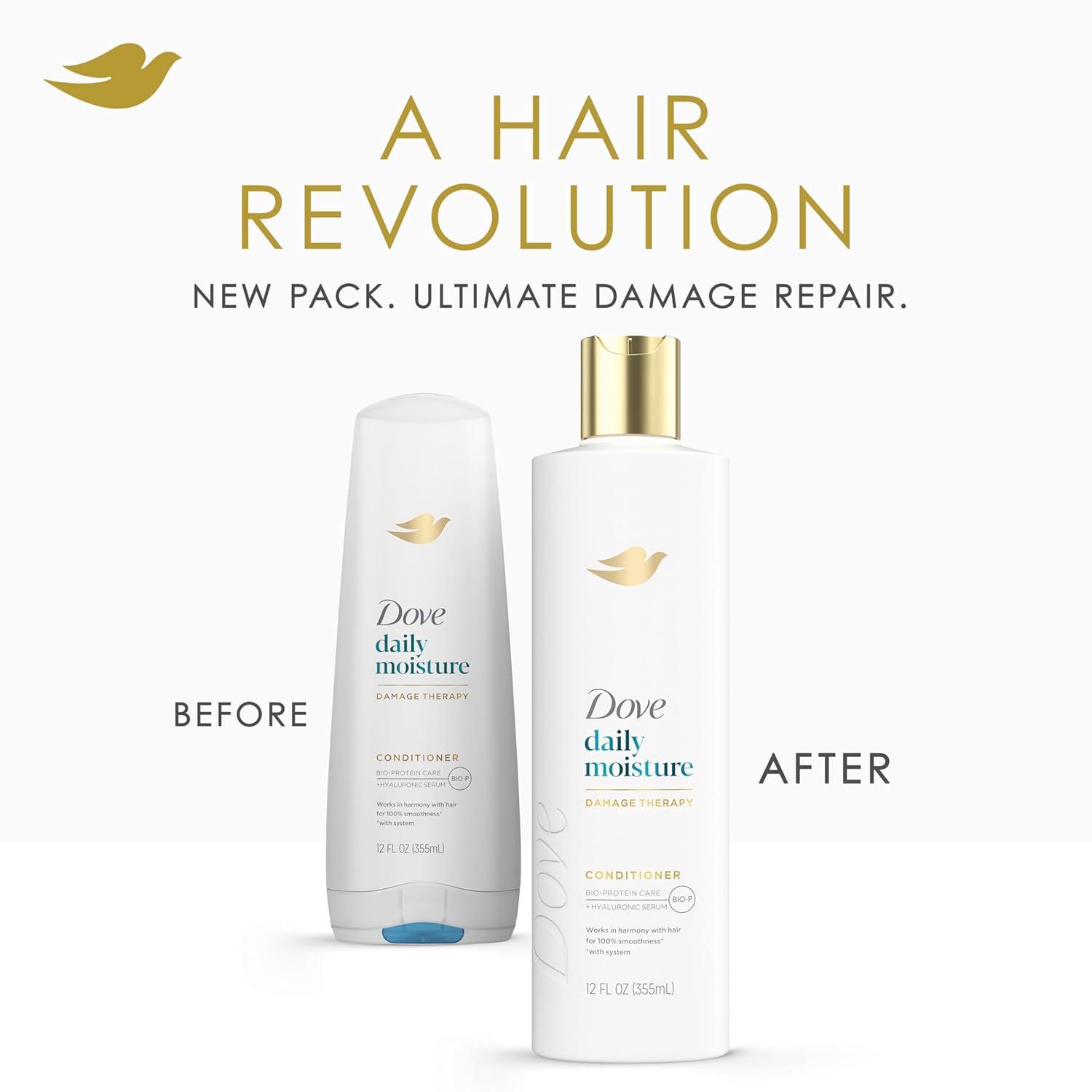 imageDove Nutritive Solutions Moisturizing Conditioner 4 Count for Dry Hair Daily Moisture Deep Conditioner Detangles and Nourishes Dry Hair 12 oz12 Fl Oz Pack of 4