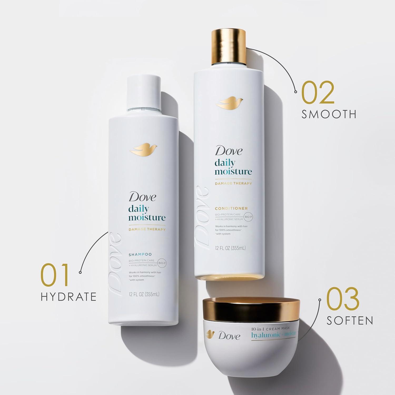 imageDove Nutritive Solutions Moisturizing Conditioner 4 Count for Dry Hair Daily Moisture Deep Conditioner Detangles and Nourishes Dry Hair 12 oz12 Fl Oz Pack of 8