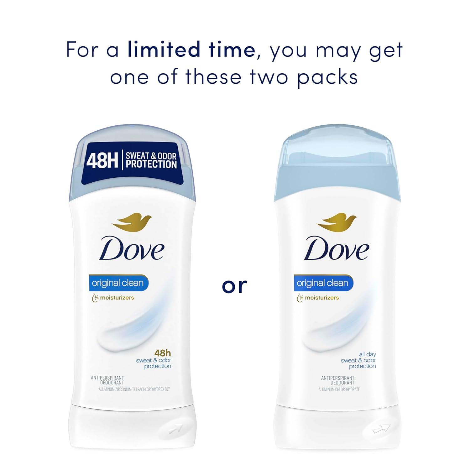 imageDove Original Antiperspirant Deodorant for Women Original Clean 48 Hour Sweat amp Odor Protection 26 oz26 Ounce Pack of 1