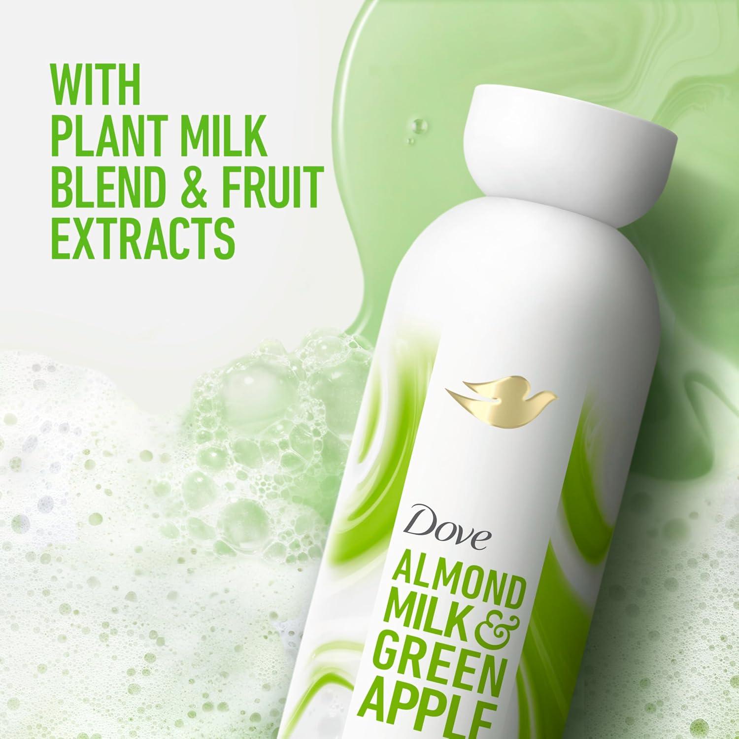 imageDove Plant Milk Cleansing Body Wash Almond Milk amp Green Apple for Moisturized Skin Gentle Cleanser No Sulfates or Parabens pH balanced 175 fl oz175 Fl Oz Pack of 4