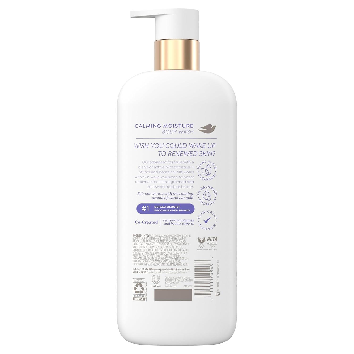 imageDove Serum Body Wash Calming Moisture renews skin with Retinol Serum 185 Fl Oz185 Fl Oz Pack of 1