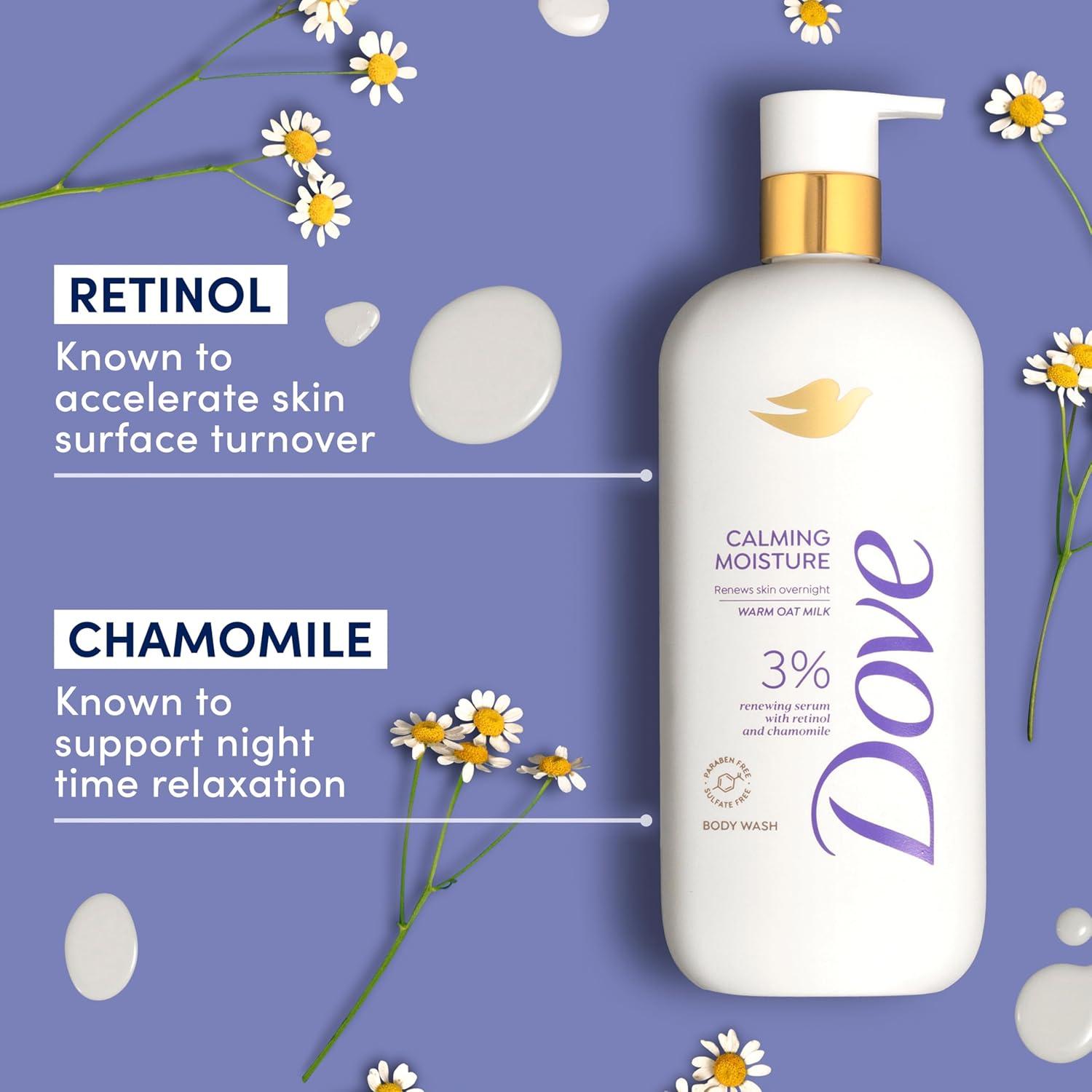 imageDove Serum Body Wash Calming Moisture renews skin with Retinol Serum 185 Fl Oz185 Fl Oz Pack of 1
