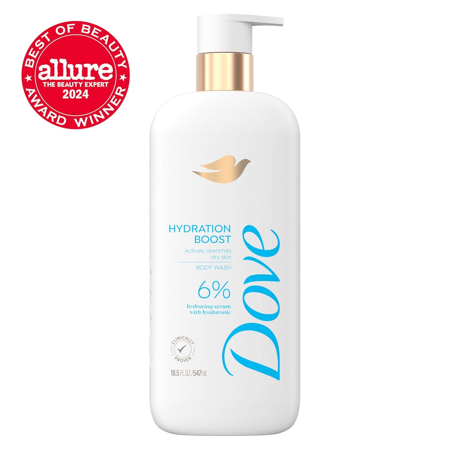 imageDove Serum Body Wash Hydration Boost actively drenches dry skin with Hyaluronic Acid Serum 185 Fl OzJasmine
