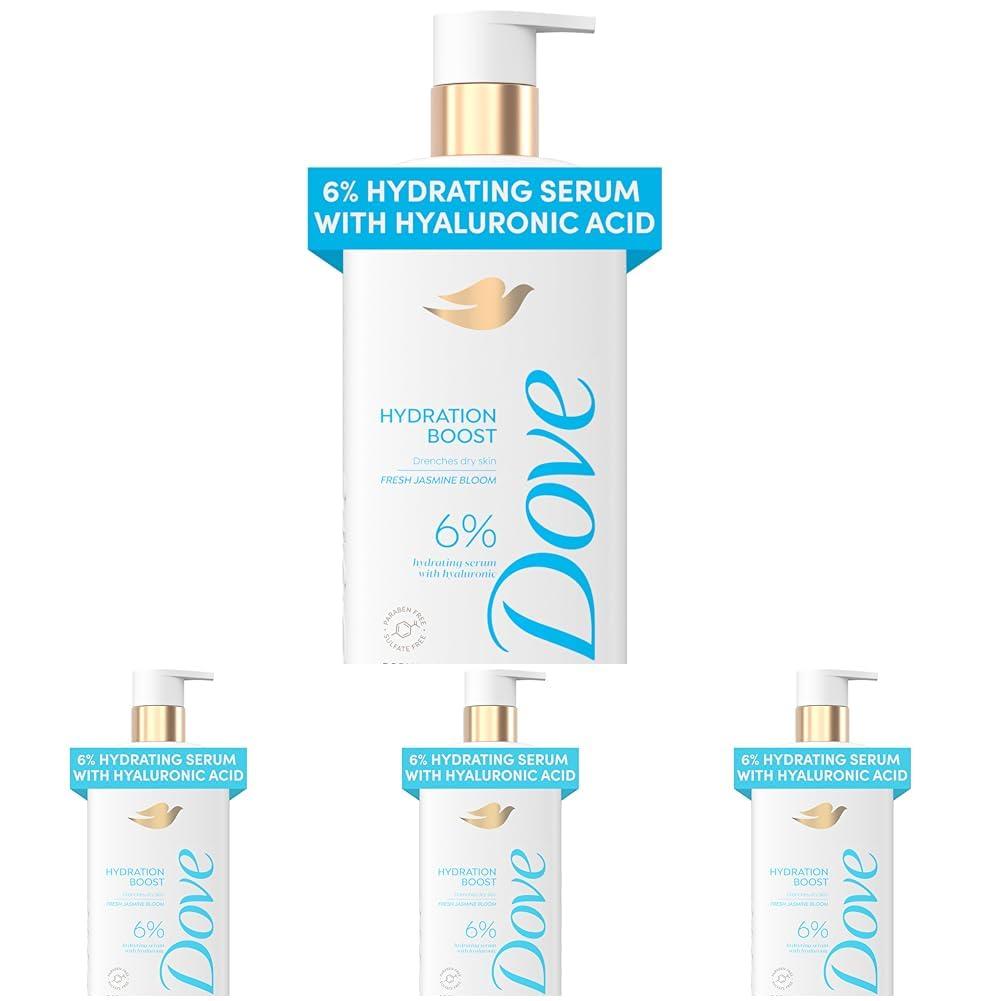 imageDove Serum Body Wash Hydration Boost actively drenches dry skin with Hyaluronic Acid Serum 185 Fl OzJasmine