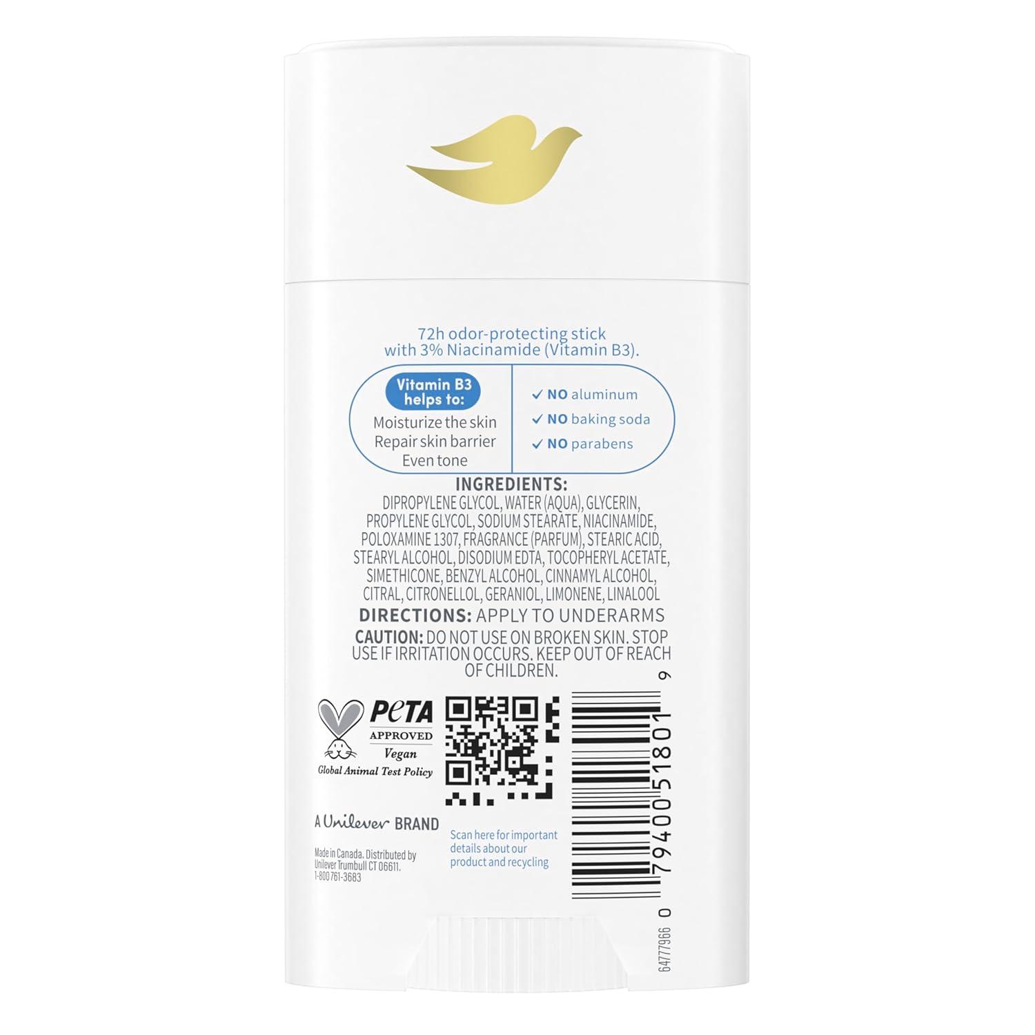 imageDove VitaminCare Deodorant Stick Fresh Linen amp Sea Mineral Aluminum Free 26 oz
