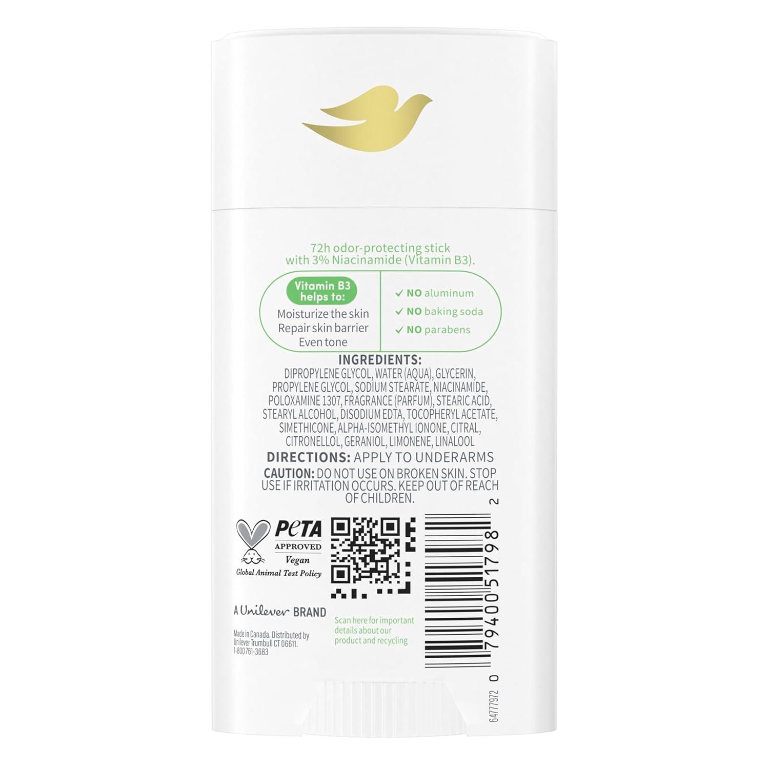 imageDove VitaminCare Deodorant Stick Green Tea amp Shakura Aluminum Free 26 oz