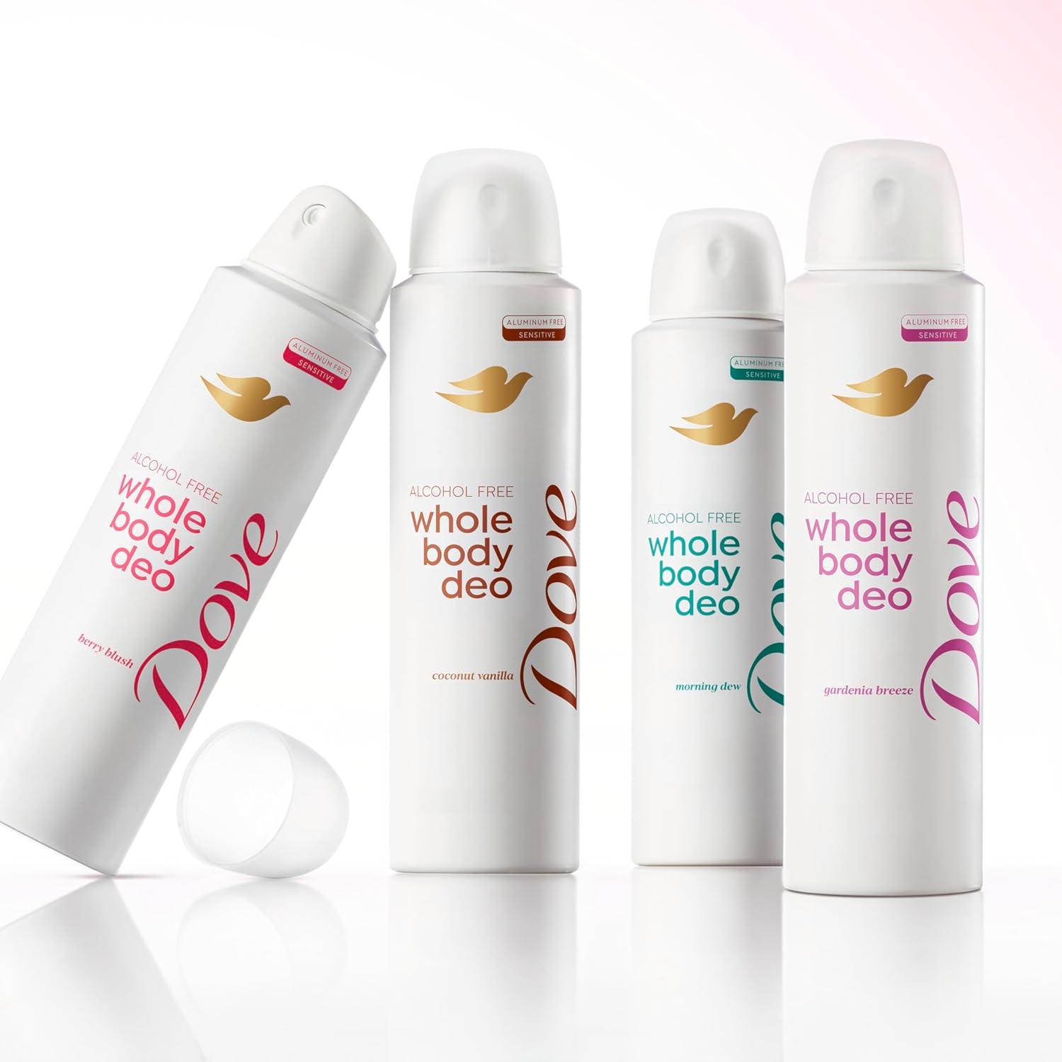 imageDove Whole Body Deo Alcohol Free Deodorant Spray for Women Berry Blush 4 oz