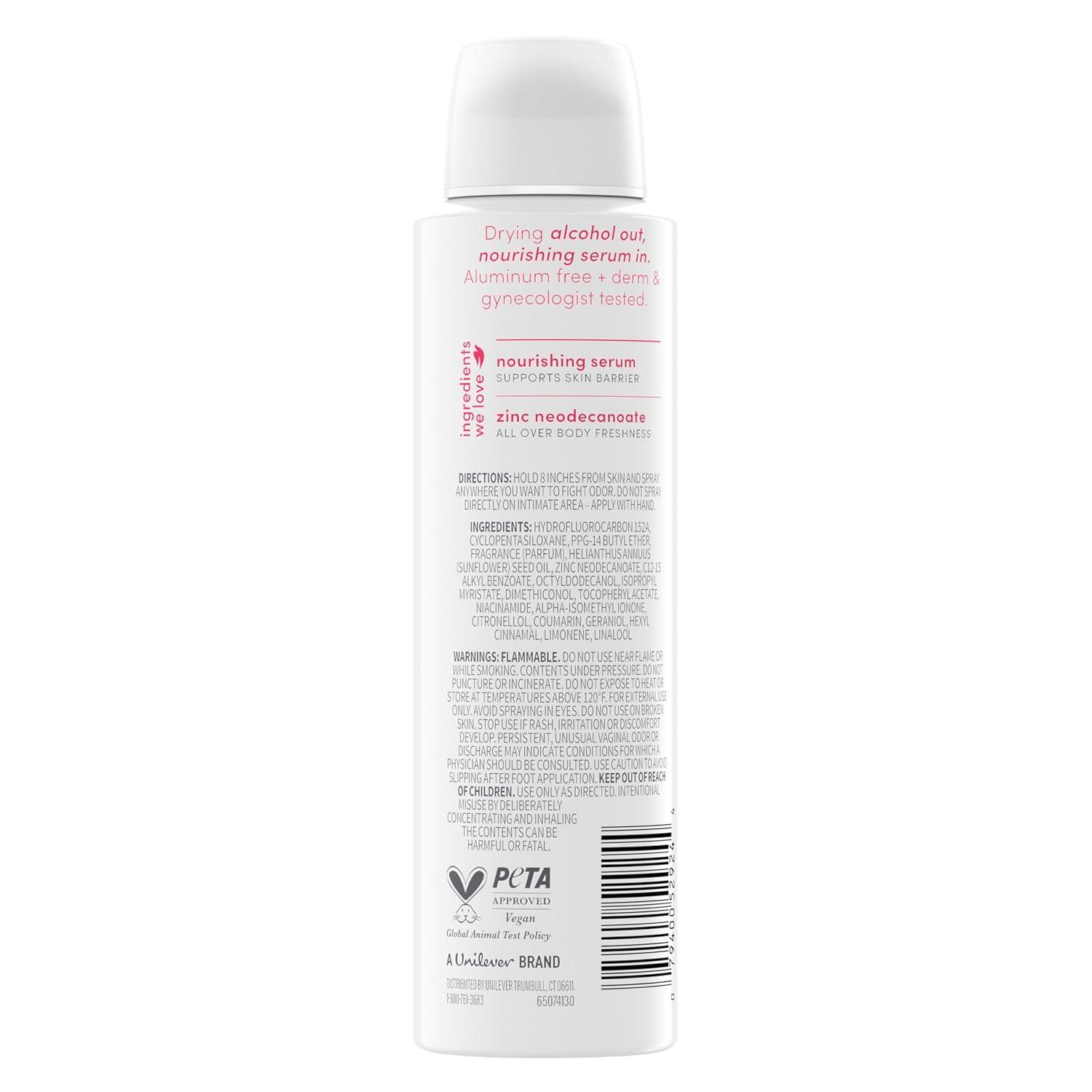 imageDove Whole Body Deo Alcohol Free Deodorant Spray for Women Berry Blush 4 oz