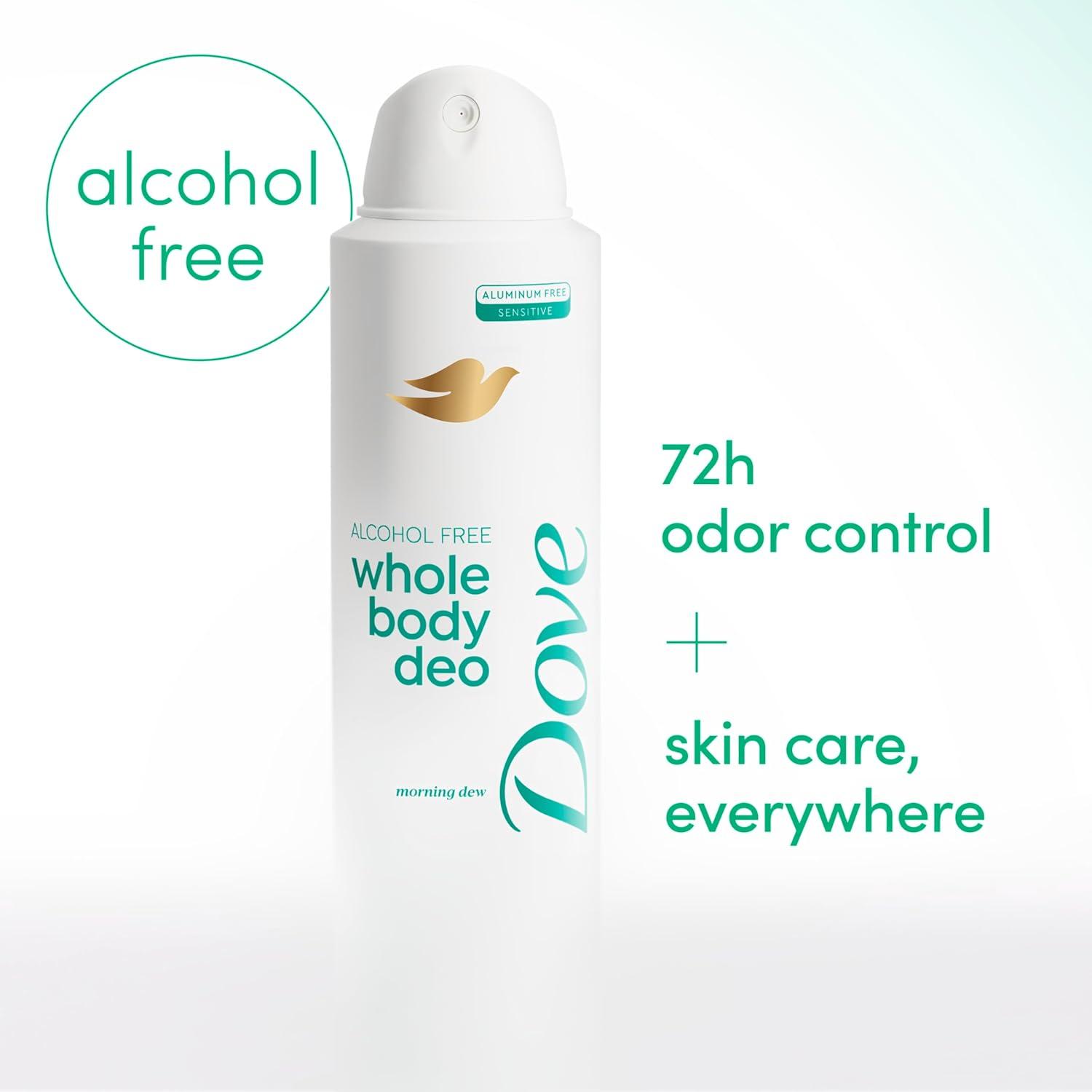 imageDove Whole Body Deo Alcohol Free Deodorant Spray for Women Morning Dew 4 oz