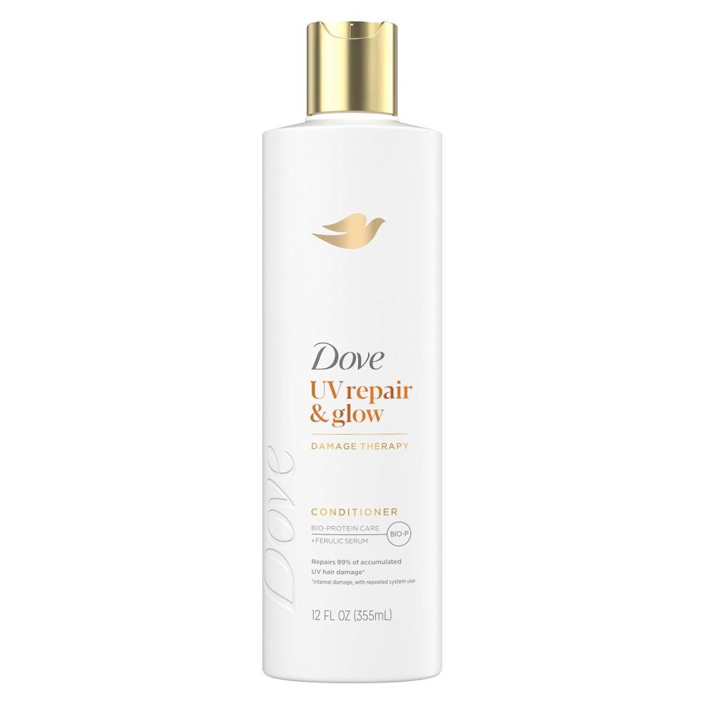 imageDove Damage Therapy Conditioner 1 ct UV Repair amp Glow Repairs 99 of UV hair damage with Ferulic Serum 12 oz