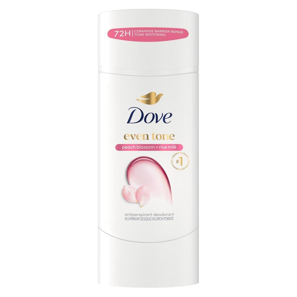 imageDove Even Tone Antiperspirant Deodorant Stick Apple Blossom amp Mango Butter 3 Count For Uneven Skin Tone 26 ozBlossom