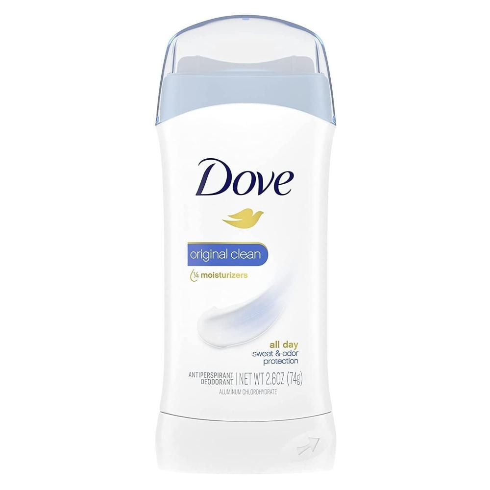 imageDove Invisible Solid Antiperspirant Deodorant Stick 2 Count Original Clean for Women For All Day Underarm Sweat amp Odor Protection 26 oz26 Ounce Pack of 3