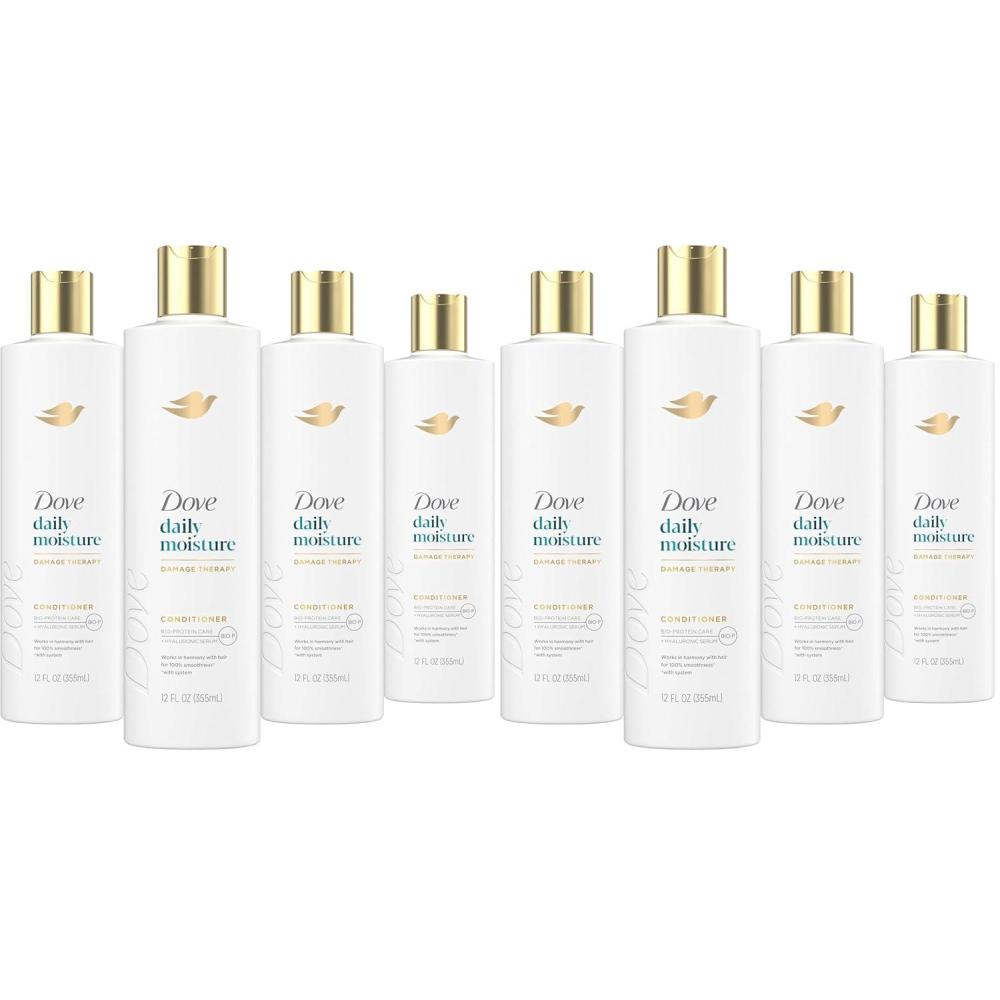 imageDove Nutritive Solutions Moisturizing Conditioner 4 Count for Dry Hair Daily Moisture Deep Conditioner Detangles and Nourishes Dry Hair 12 oz12 Fl Oz Pack of 8