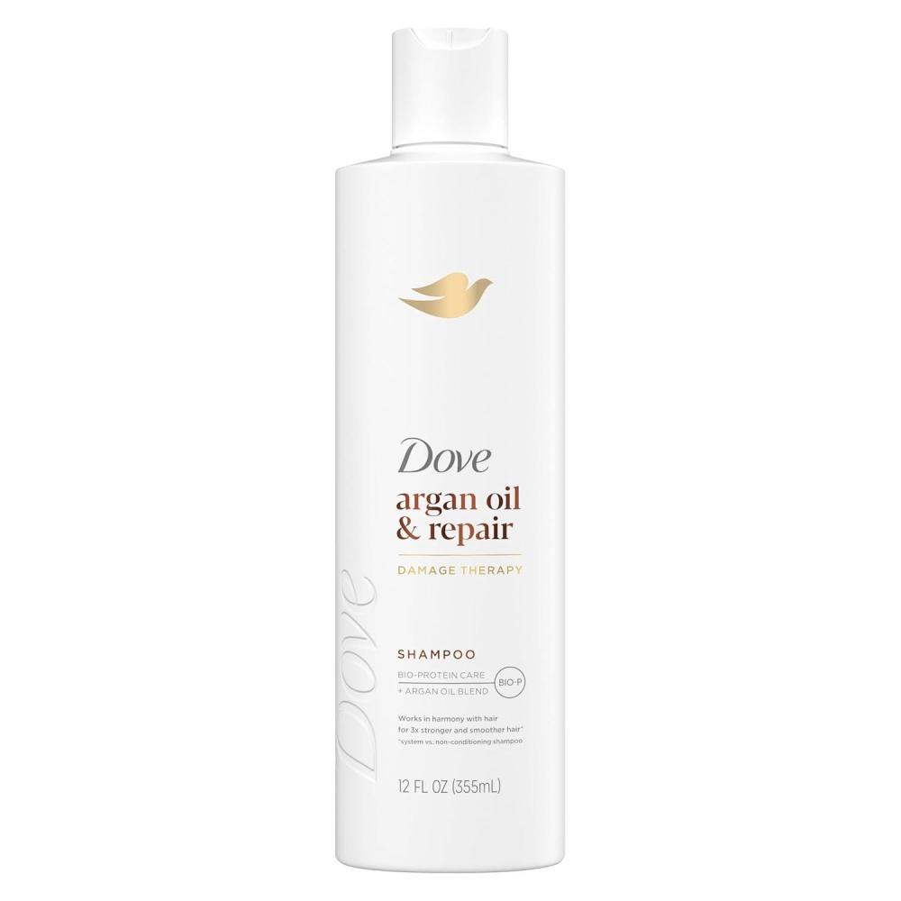 imageDove Shampoo Argan Oil amp Repair for Fine Hair with BioProtein Care Technology and Argan Oil Blend 12 Fl Oz12 Fl Oz Pack of 1