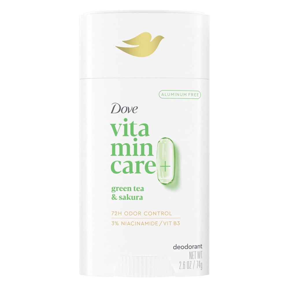 imageDove VitaminCare Deodorant Stick Green Tea amp Shakura Aluminum Free 26 oz