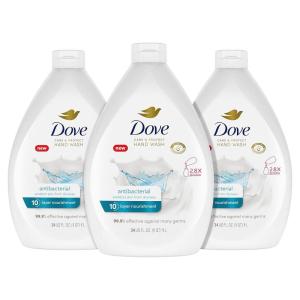 Dove Advanced Care Hand Wash Refill Deep Moisture – Value Size, Pack of 3 (34 oz Refill Bottles) | Moisturizing Liquid Hand Soap for Dry Skin(34 Fl Oz (Pack of 3))