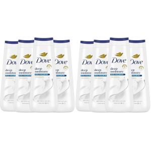 Dove Body Wash with Natural Nourishers for Instantly Soft Skin and Lasting Nourishment Deep Moisture Cleanser That Effectively Washes Away Bacteria While Nourishing Your Skin 20 oz (Pack of 4)(20 Fl Oz (Pack of 8))
