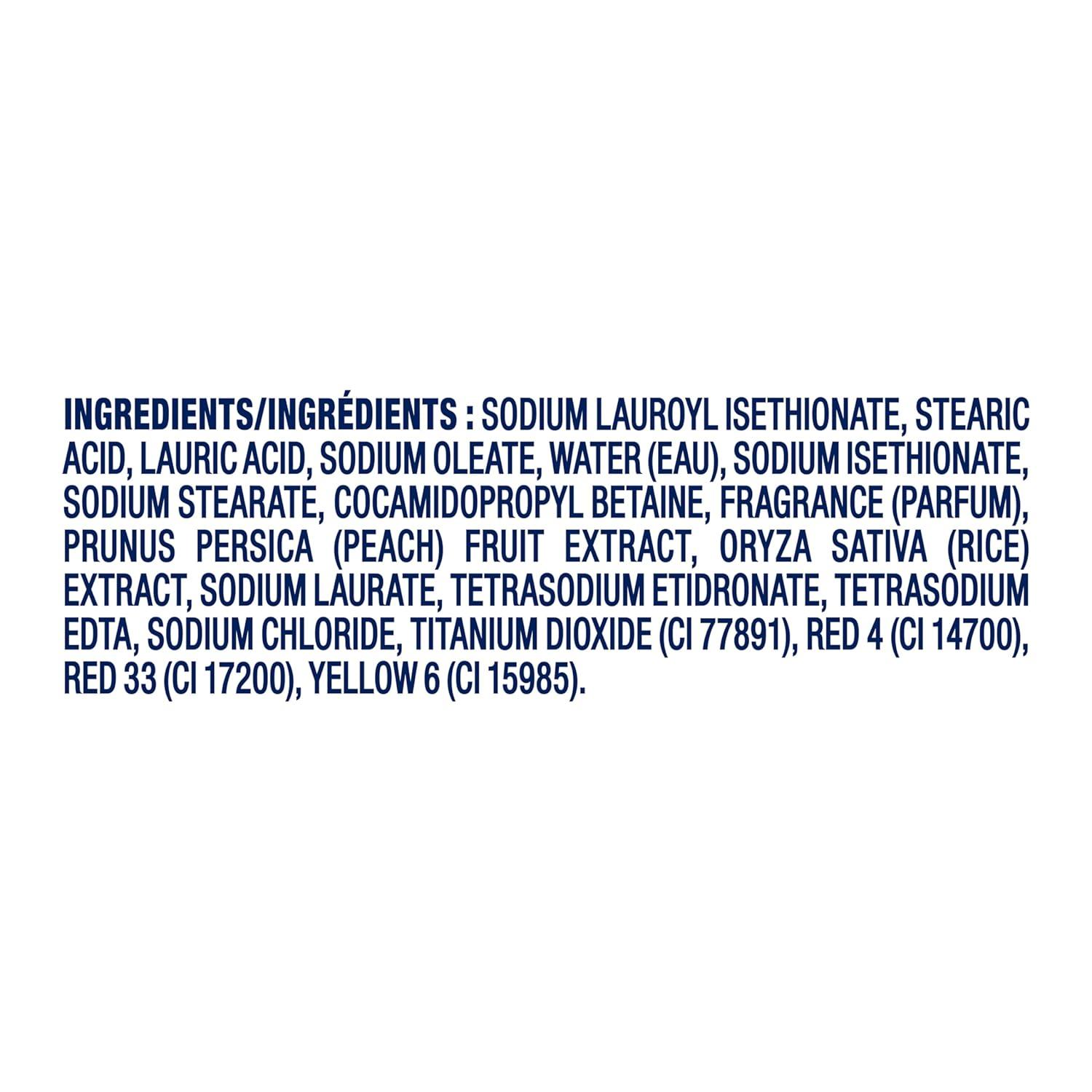 imageDove Beauty Bar Soap Rebalancing White Peach amp Rice Milk 14 Count for a Nourished and Moisturized Skin with Moisturizing Cream PlantBased Formula 375 oz