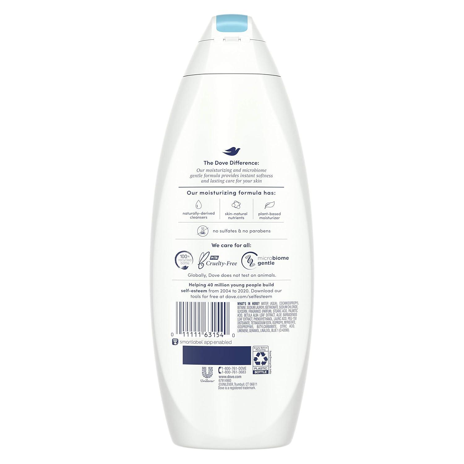 imageDove Body Wash 100 Gentle Cleansers Sulfate Free Hydrating Aloe and Birch Bodywash Gives You Softer Smoother Skin After Just One Shower 22 Fl Oz Pack of 4