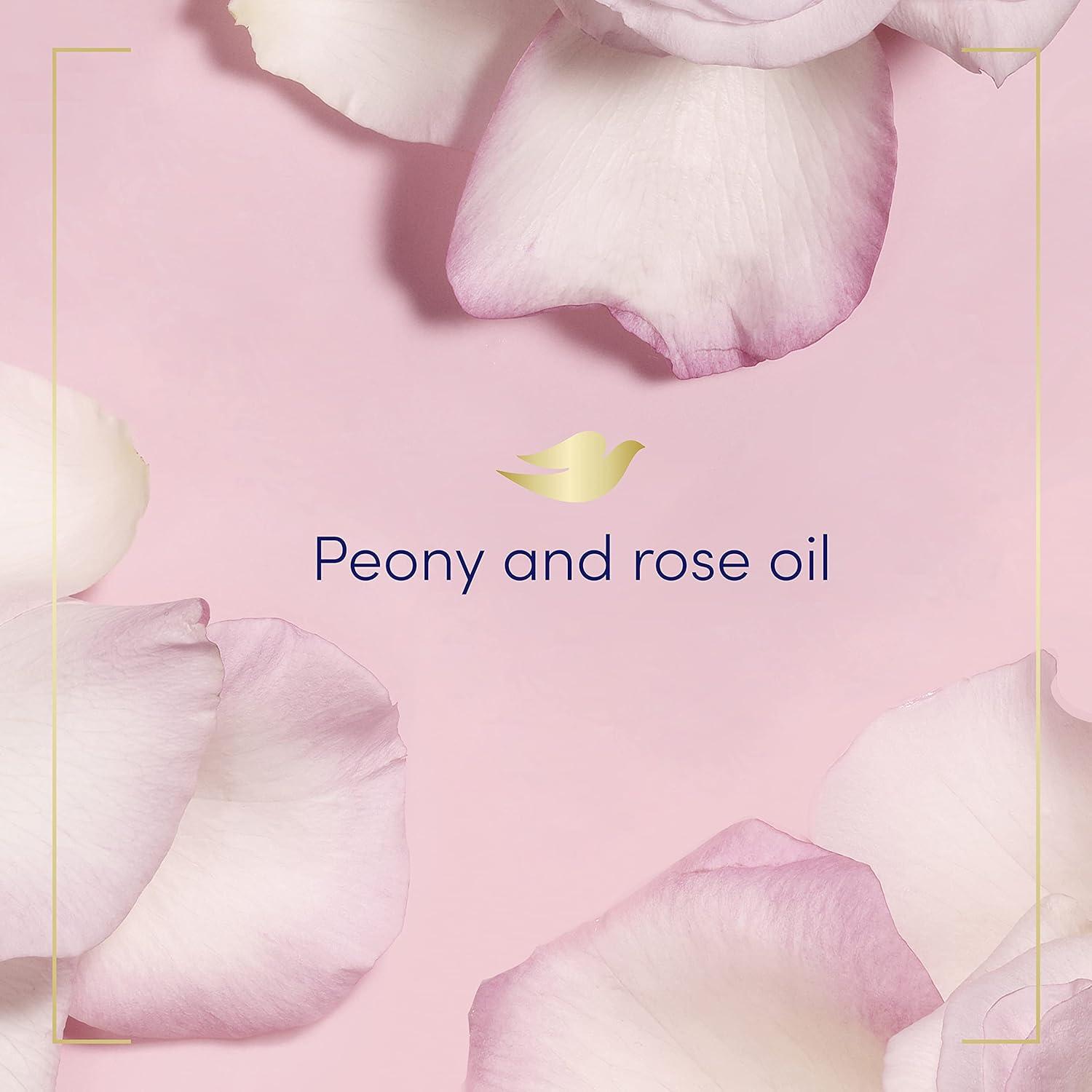 imageDove Body Wash 100 Gentle Cleansers Sulfate Free Peony and Rose Oil Effectively Washes Away Bacteria While Nourishing Your Skin 22 Fl Oz Pack of 4Peony and Rose Oil