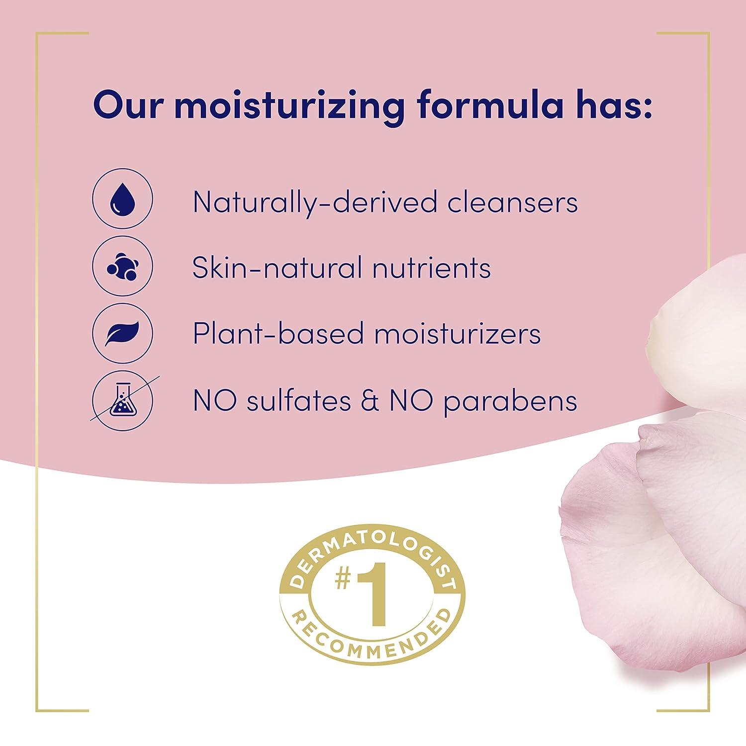 imageDove Body Wash 100 Gentle Cleansers Sulfate Free Peony and Rose Oil Effectively Washes Away Bacteria While Nourishing Your Skin 22 Fl Oz Pack of 4Peony and Rose Oil