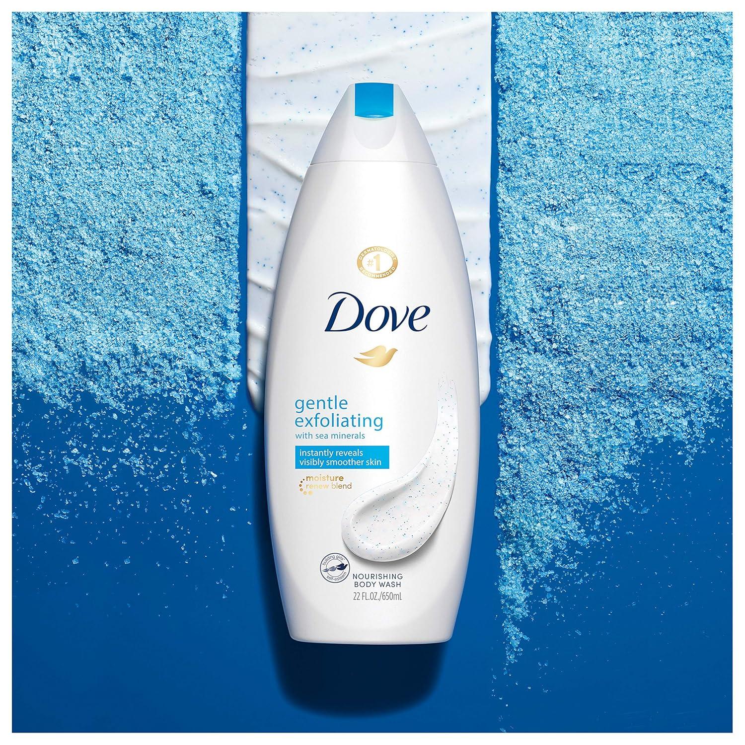 imageDove Body Wash 2 Count Gentle Exfoliating With Sea Minerals Instantly Reveals Visibly Smoother Skin Cleanser That Effectively Washes Away Bacteria While Nourishing Your Skin 20 ozCucumber Green Tea