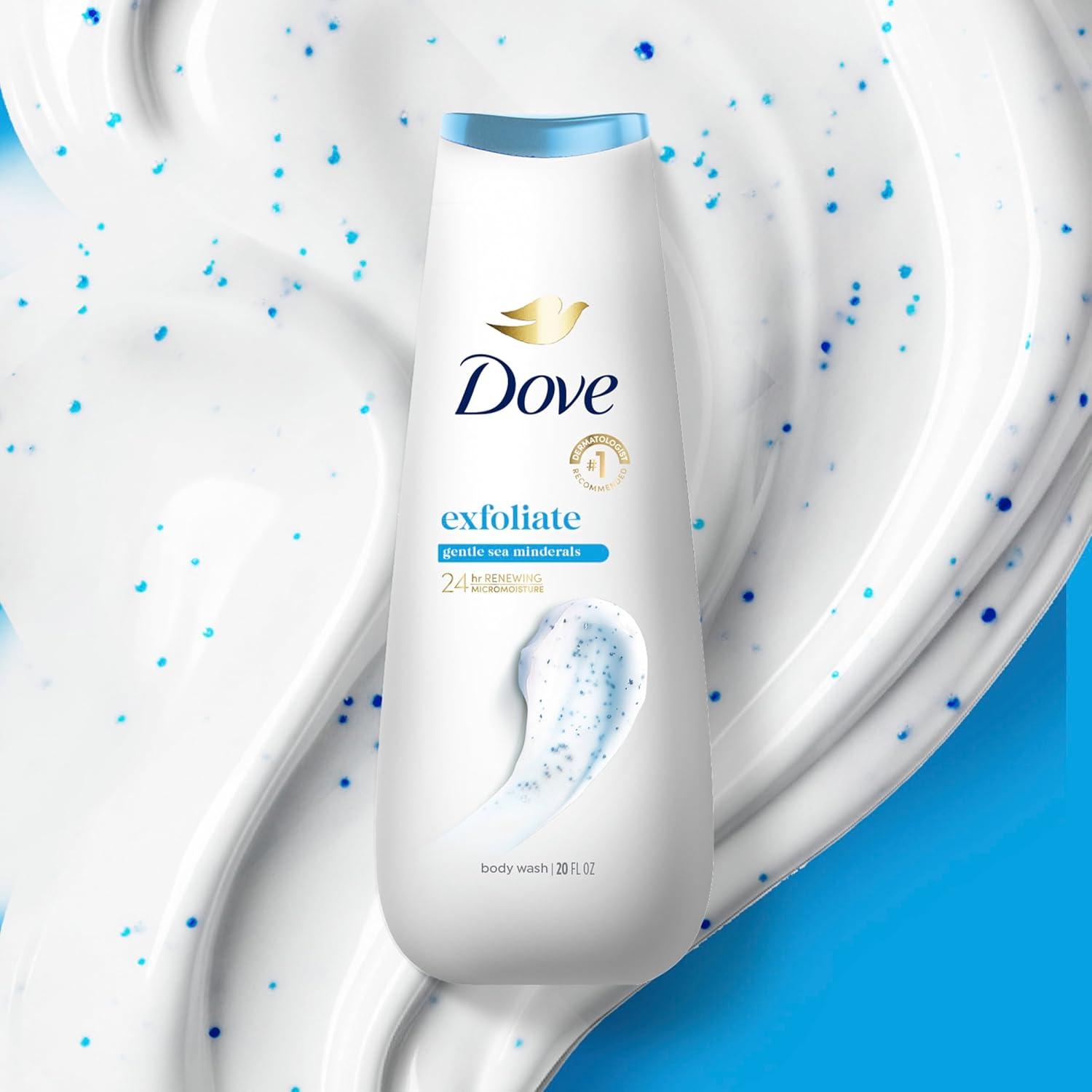imageDove Body Wash 2 Count Gentle Exfoliating With Sea Minerals Instantly Reveals Visibly Smoother Skin Cleanser That Effectively Washes Away Bacteria While Nourishing Your Skin 20 ozFresh