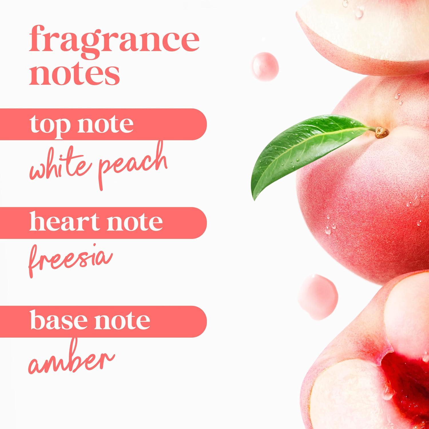 imageDove Body Wash 3 Count Rebalance White Peach amp Rice Milk For 24hr LotionSoft Skin Moisturizing Skin Cleanser with No Sulfates No Parabens