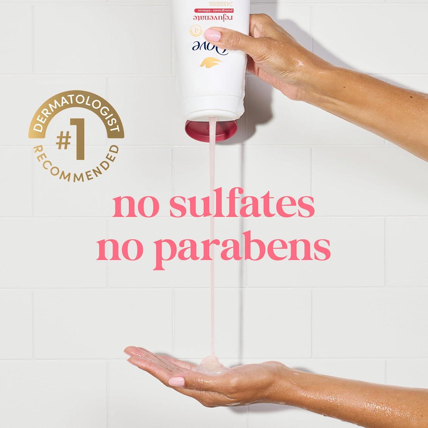 imageDove Body Wash for Softer Smoother Skin After Just One Use Pomegranate and Hibiscus Tea Sulfatefree Bodywash 20 Fl Oz Pack of 2Pomegranate