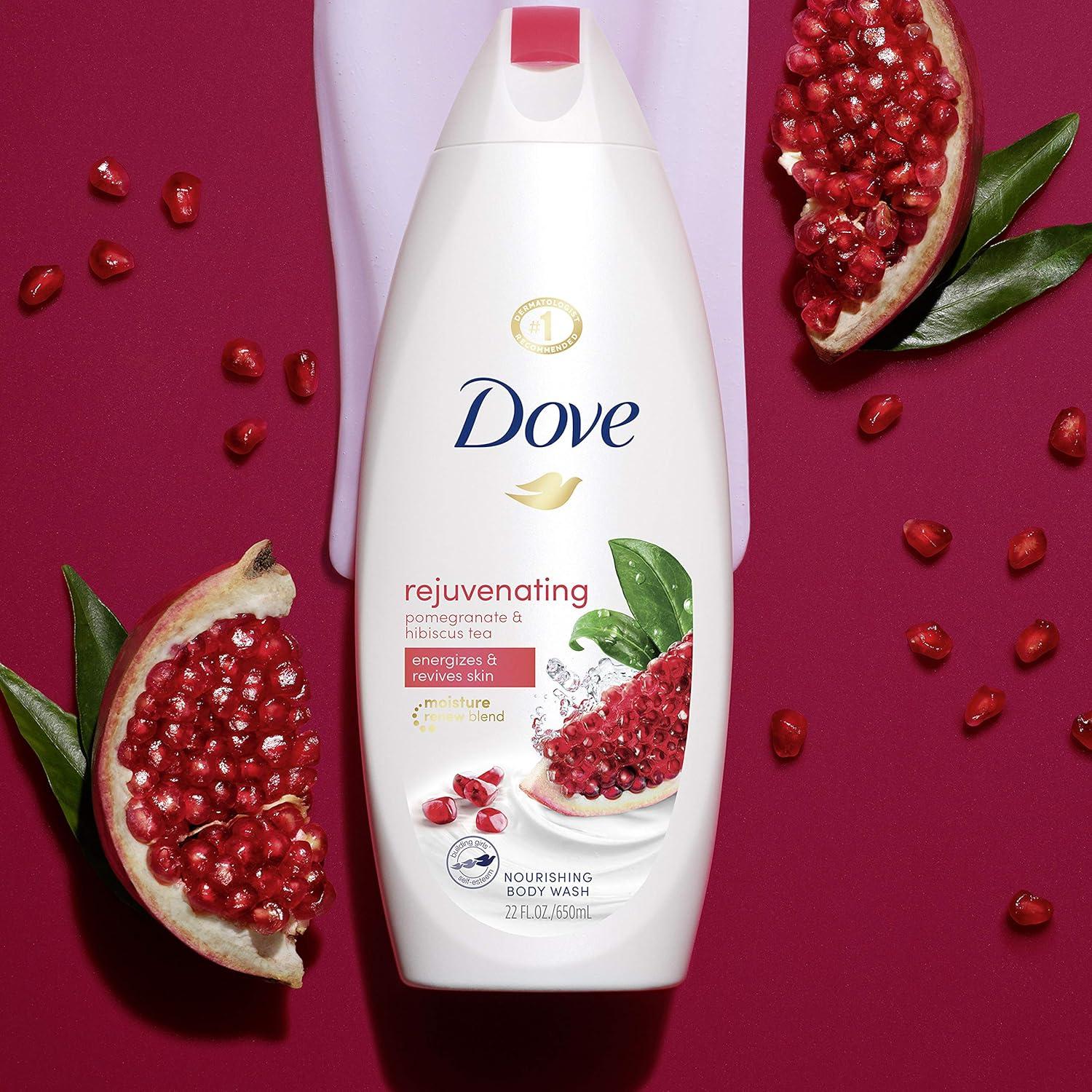 imageDove Body Wash for Softer Smoother Skin After Just One Use Pomegranate and Hibiscus Tea Sulfatefree Bodywash 20 Fl Oz Pack of 2Pomegranate and Hibiscus Tea