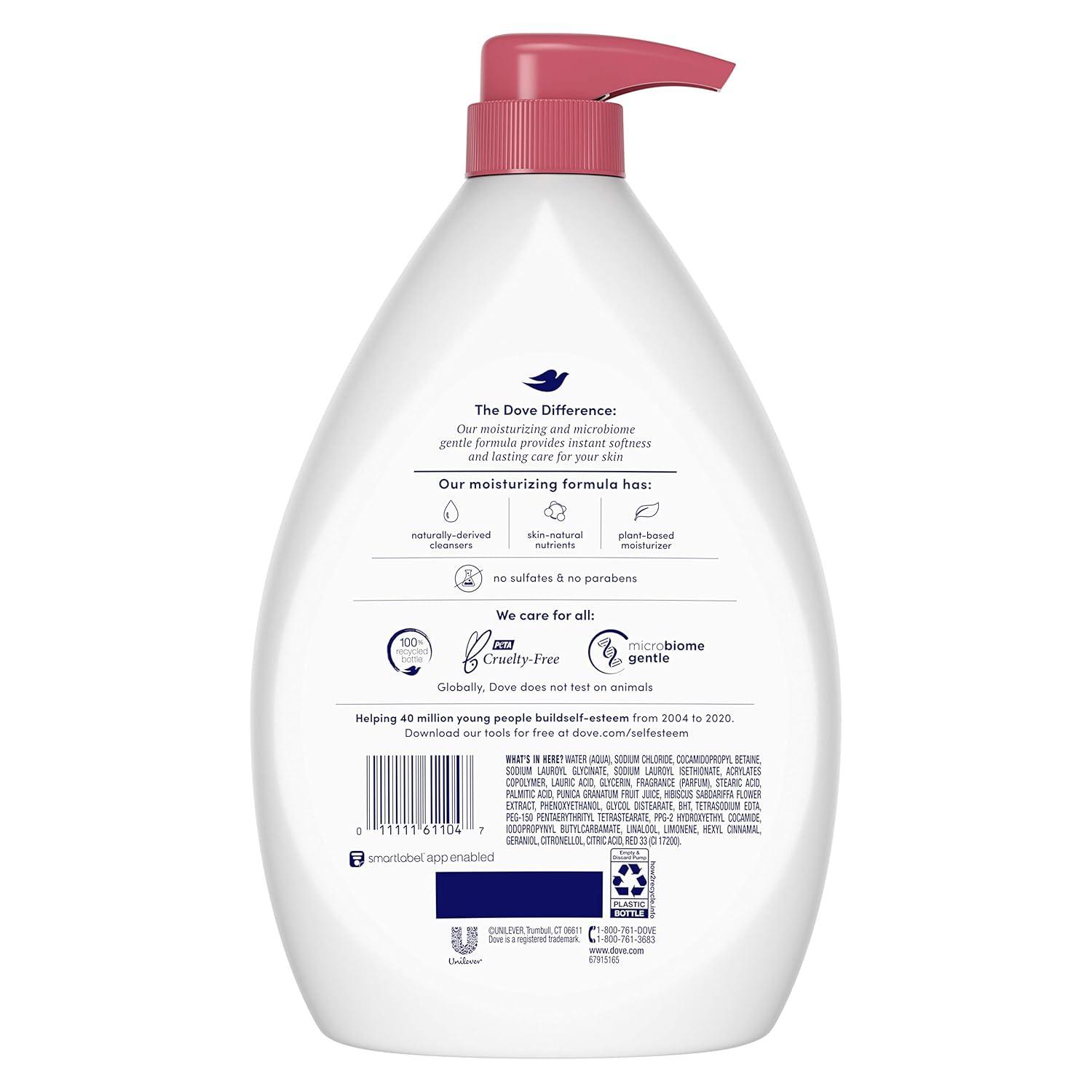 imageDove Body Wash for Softer Smoother Skin After Just One Use Pomegranate and Hibiscus Tea Sulfatefree Bodywash 20 Fl Oz Pack of 2Pomegranate and Lemon Verbena