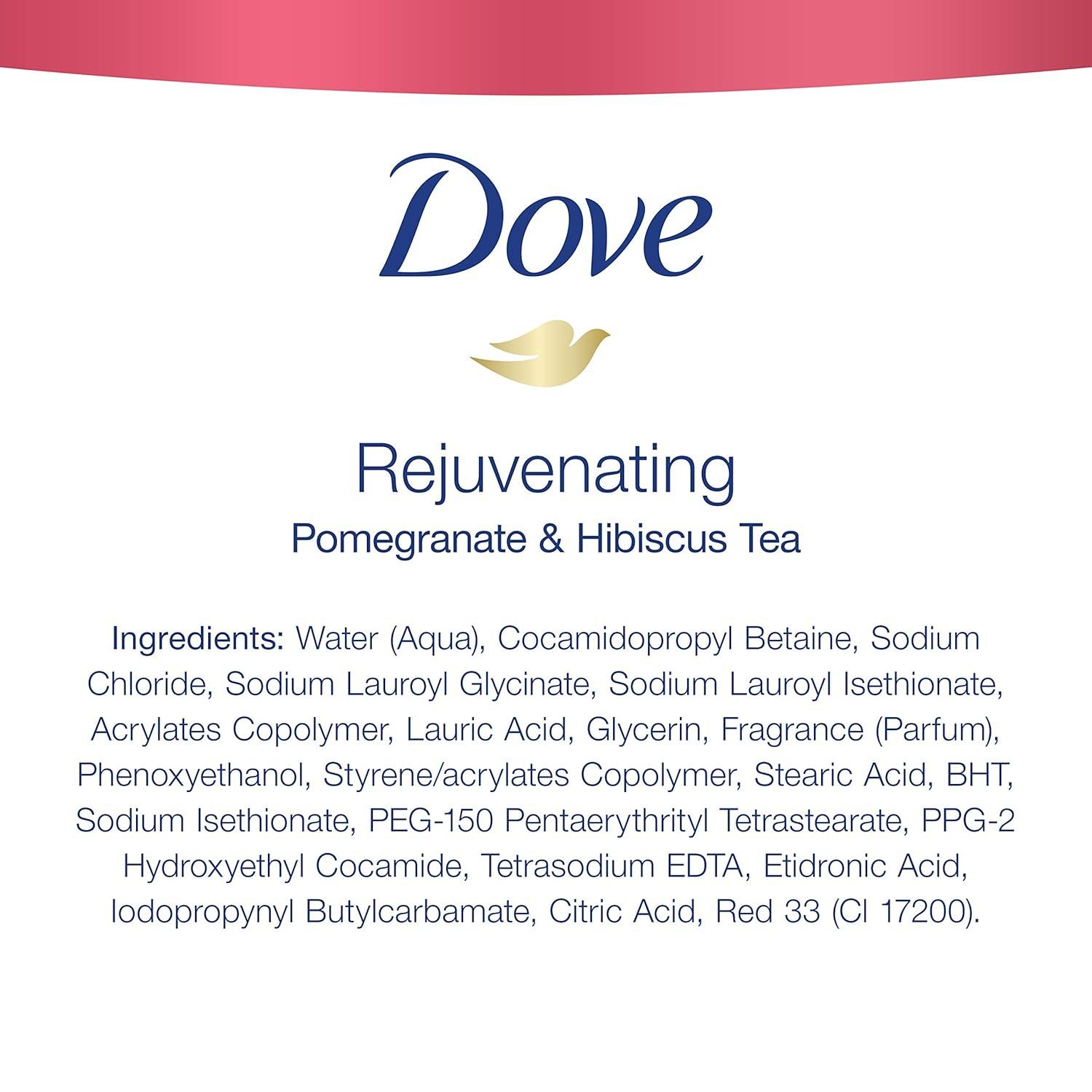 imageDove Body Wash for Softer Smoother Skin After Just One Use Pomegranate and Hibiscus Tea Sulfatefree Bodywash 20 Fl Oz Pack of 2Pomegranate and Lemon Verbena