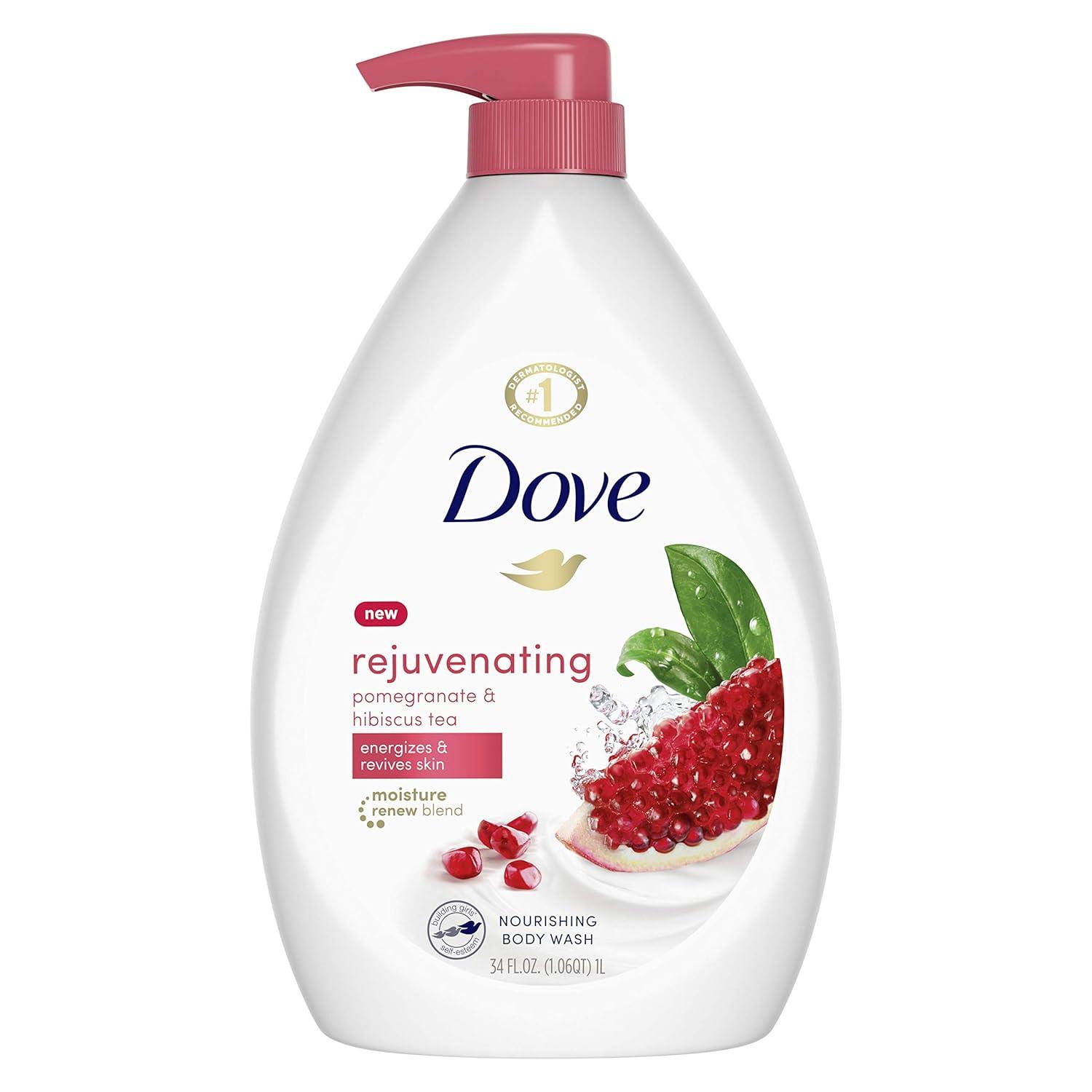 imageDove Body Wash for Softer Smoother Skin After Just One Use Pomegranate and Hibiscus Tea Sulfatefree Bodywash 20 Fl Oz Pack of 2Pomegranate and Lemon Verbena