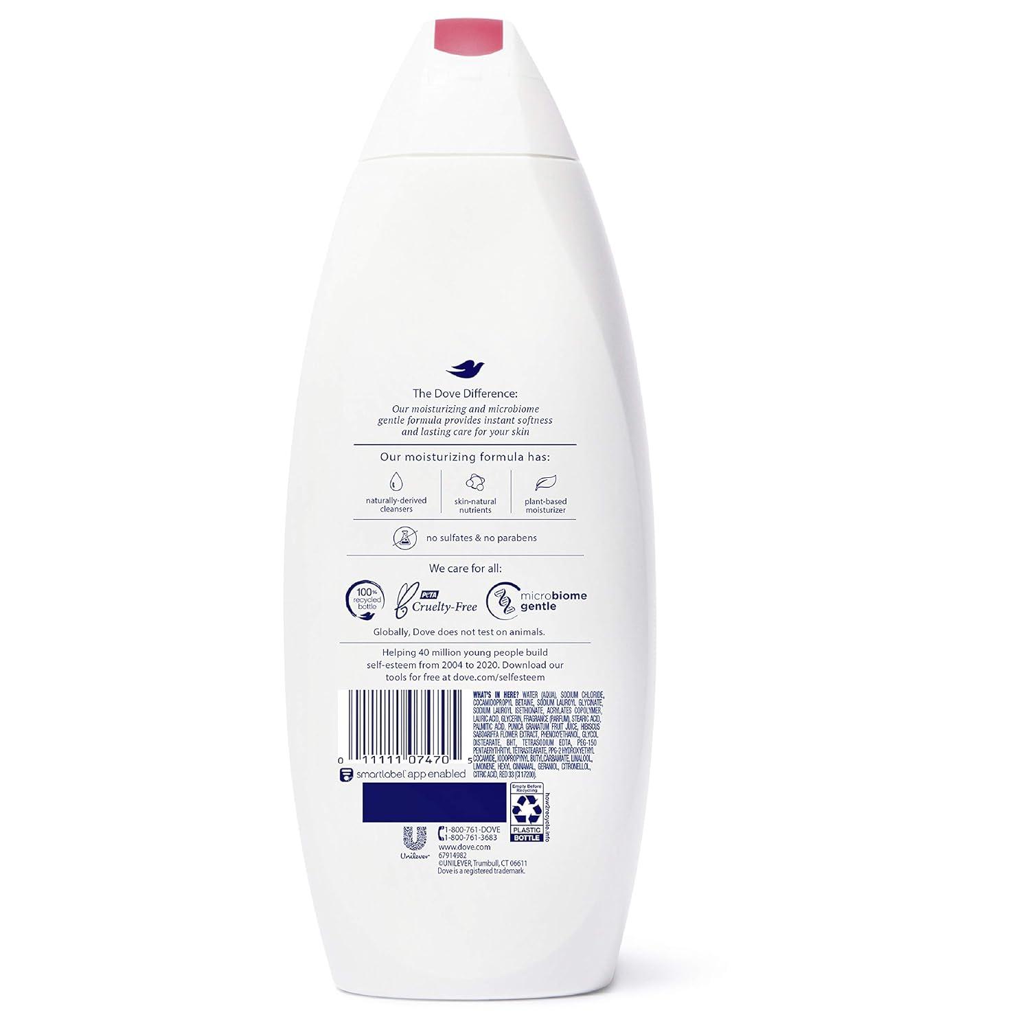 imageDove Body Wash for Softer Smoother Skin After Just One Use Pomegranate and Hibiscus Tea Sulfatefree Bodywash 20 Fl Oz Pack of 2Pomegranate and Lemon Verbena