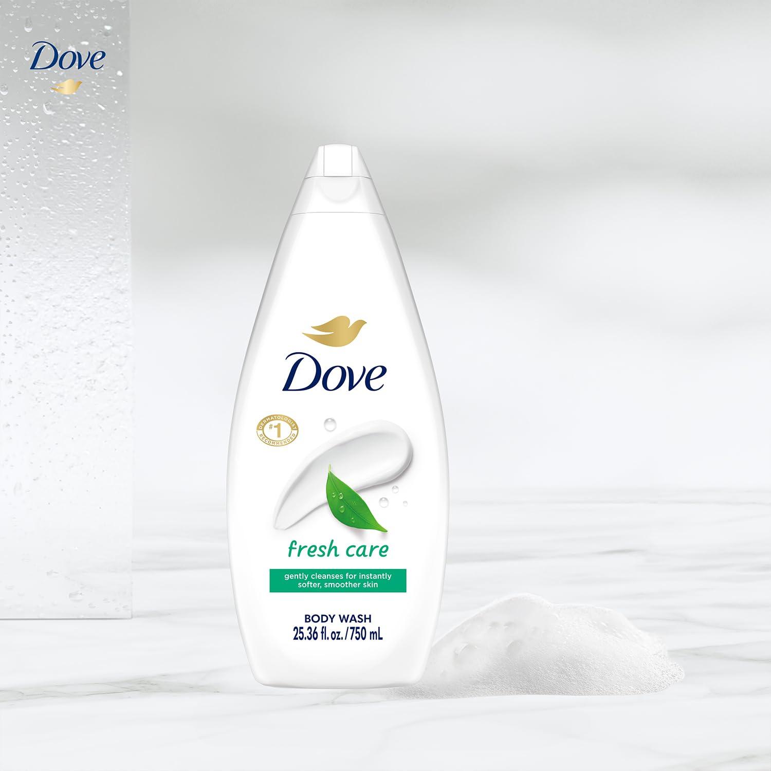 imageDove Body Wash with Pump with Skin Natural Nourishers for Instantly Soft Skin and Lasting Nourishment Deep Moisture Cleanser That Effectively Washes Away Bacteria While Nourishing Your Skin 34 oz 3 Count22 Fl Oz Pack of 4