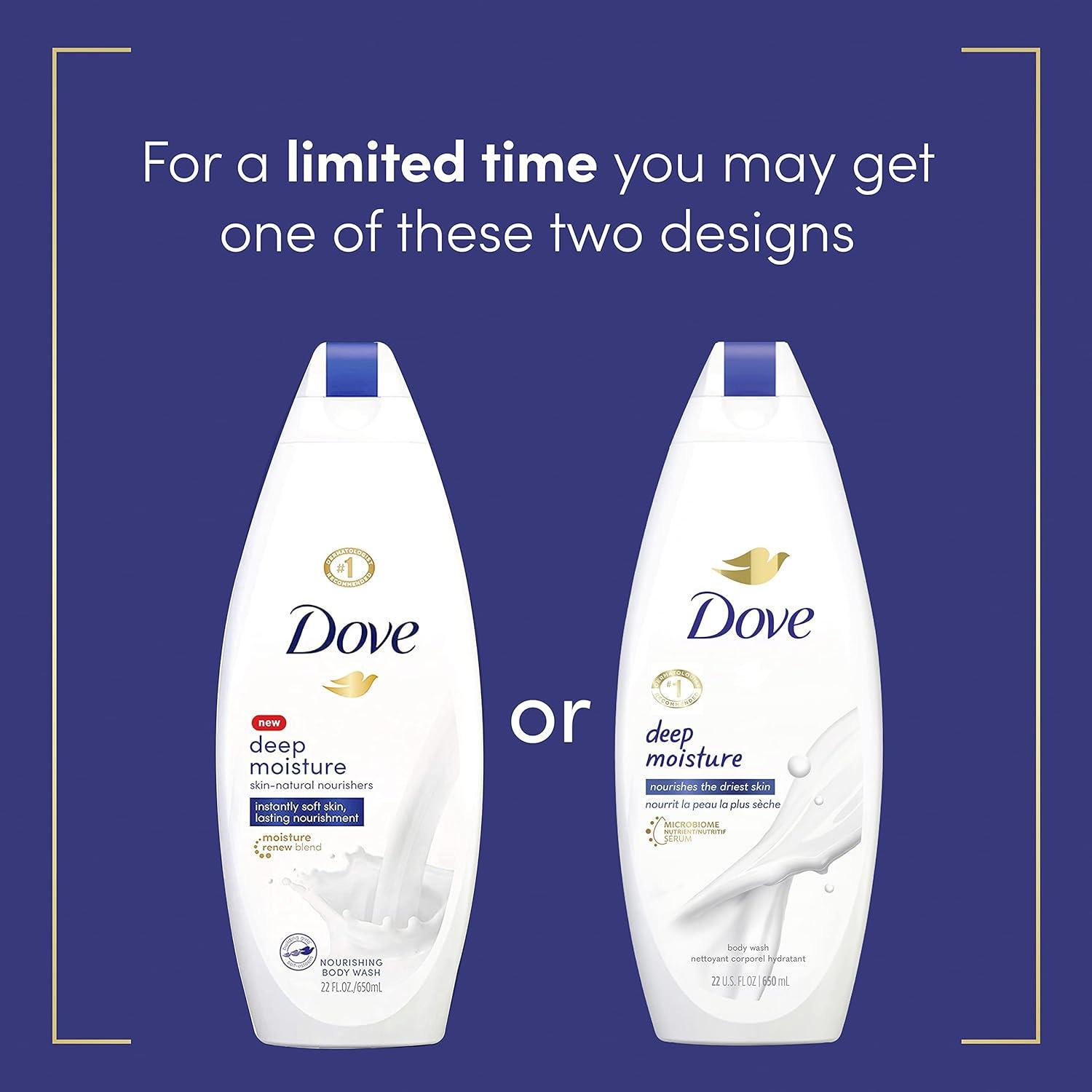imageDove Body Wash with Pump with Skin Natural Nourishers for Instantly Soft Skin and Lasting Nourishment Deep Moisture Cleanser That Effectively Washes Away Bacteria While Nourishing Your Skin 34 oz 3 Count22 Fl Oz Pack of 3