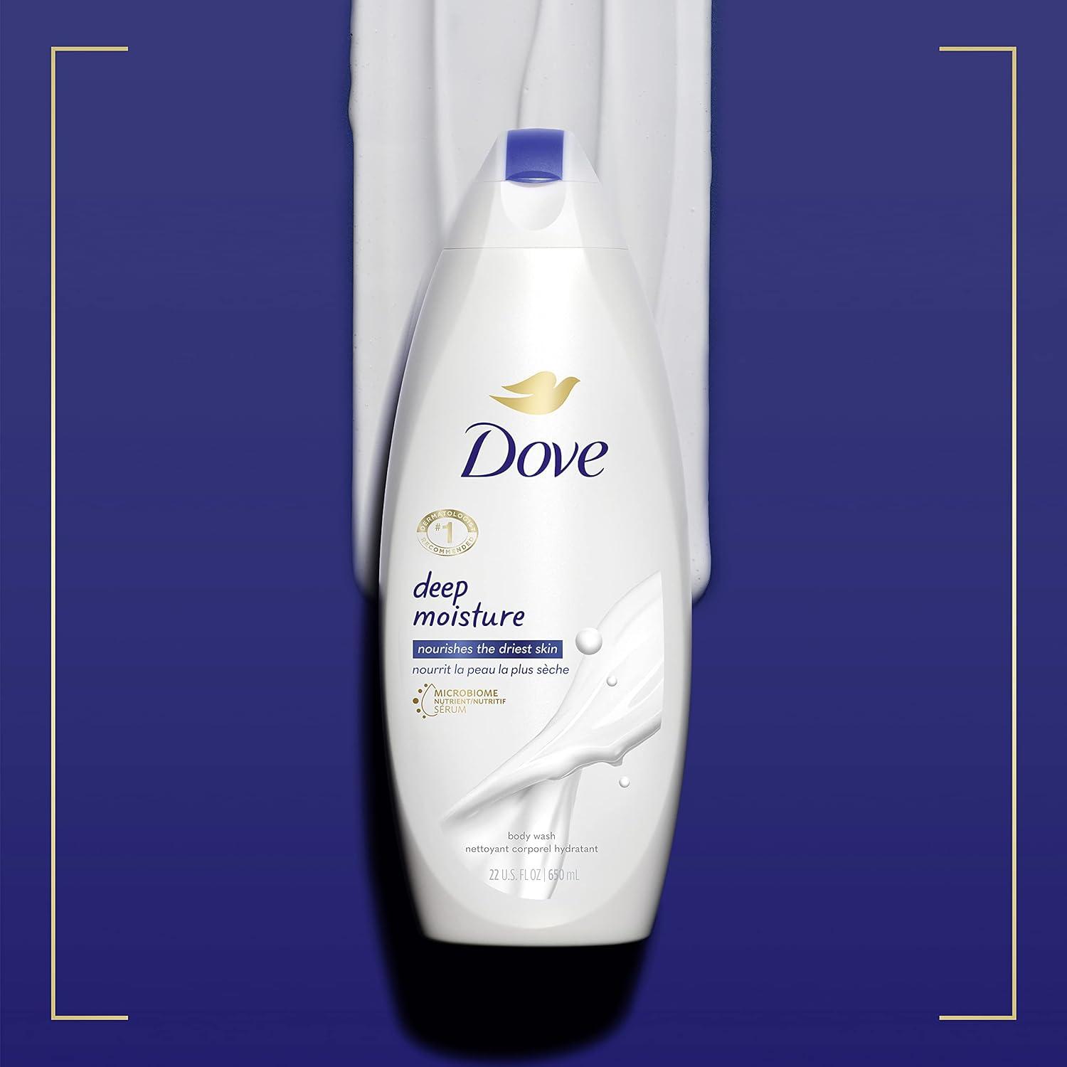 imageDove Body Wash with Pump with Skin Natural Nourishers for Instantly Soft Skin and Lasting Nourishment Deep Moisture Cleanser That Effectively Washes Away Bacteria While Nourishing Your Skin 34 oz 3 Count22 Fl Oz Pack of 3